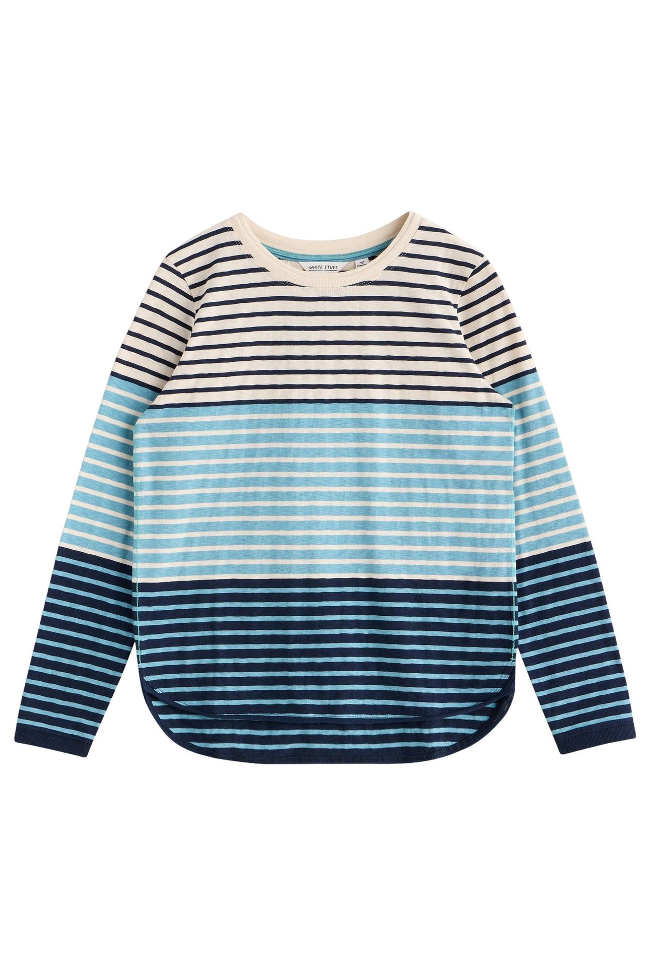 CLARA LS TEE BLUE MULTI 3
