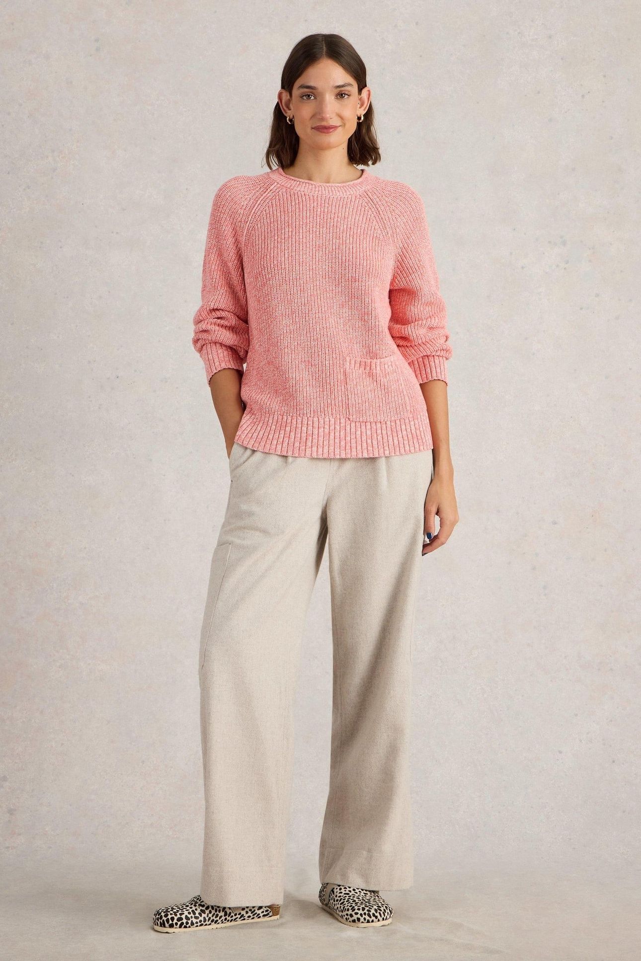 BAILEY COTTON JUMPER MID CORAL 1