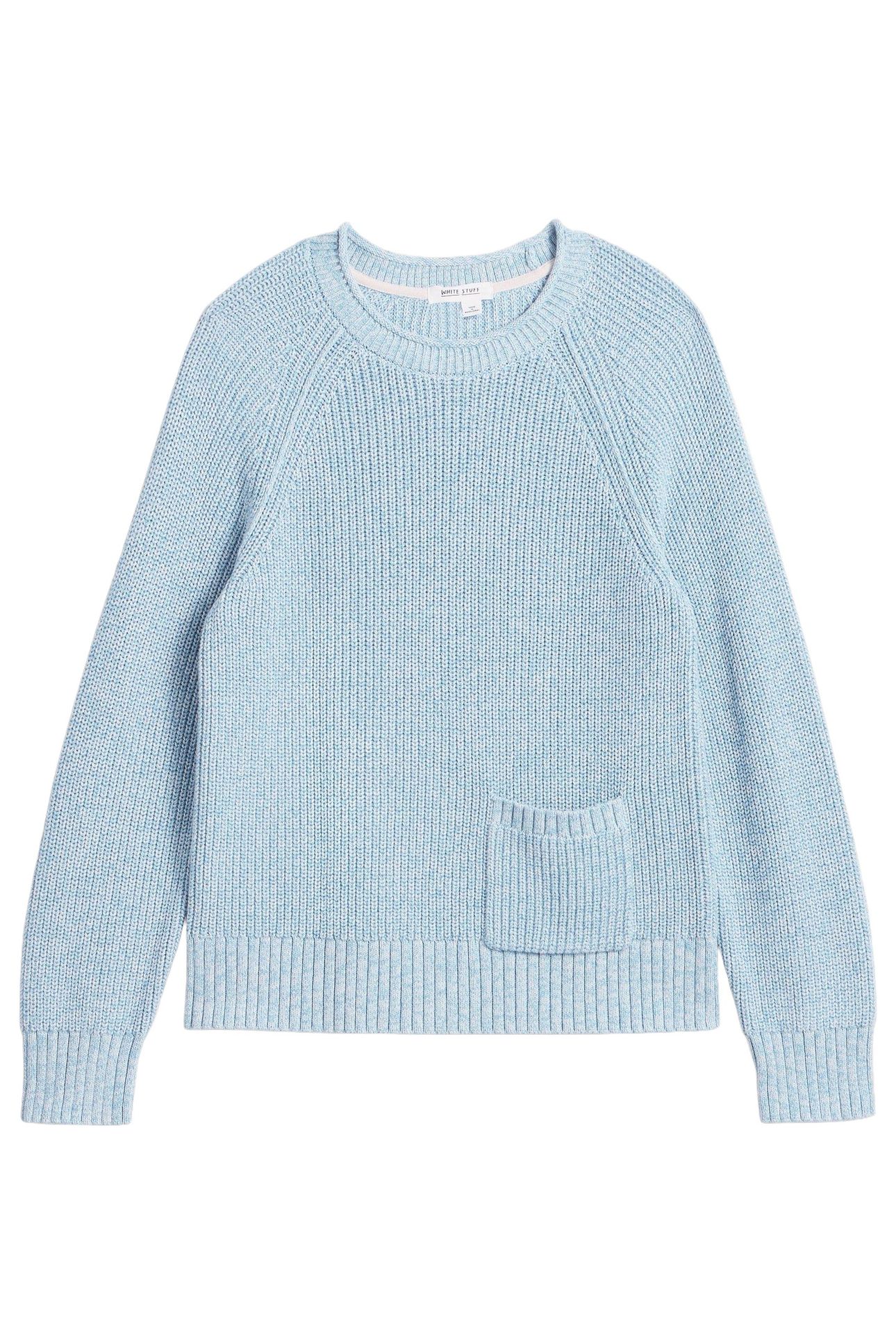 BAILEY COTTON JUMPER MID BLUE 3