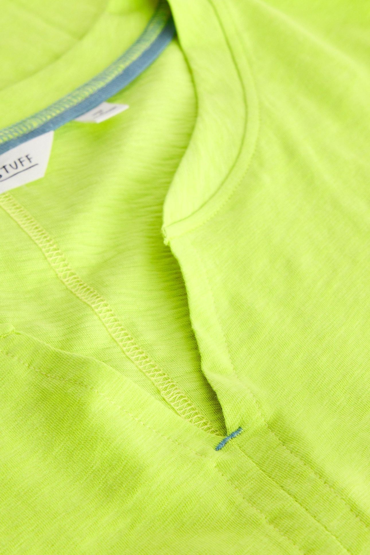 NELLY NOTCH NECK TEE BRIGHT YELLOW 4