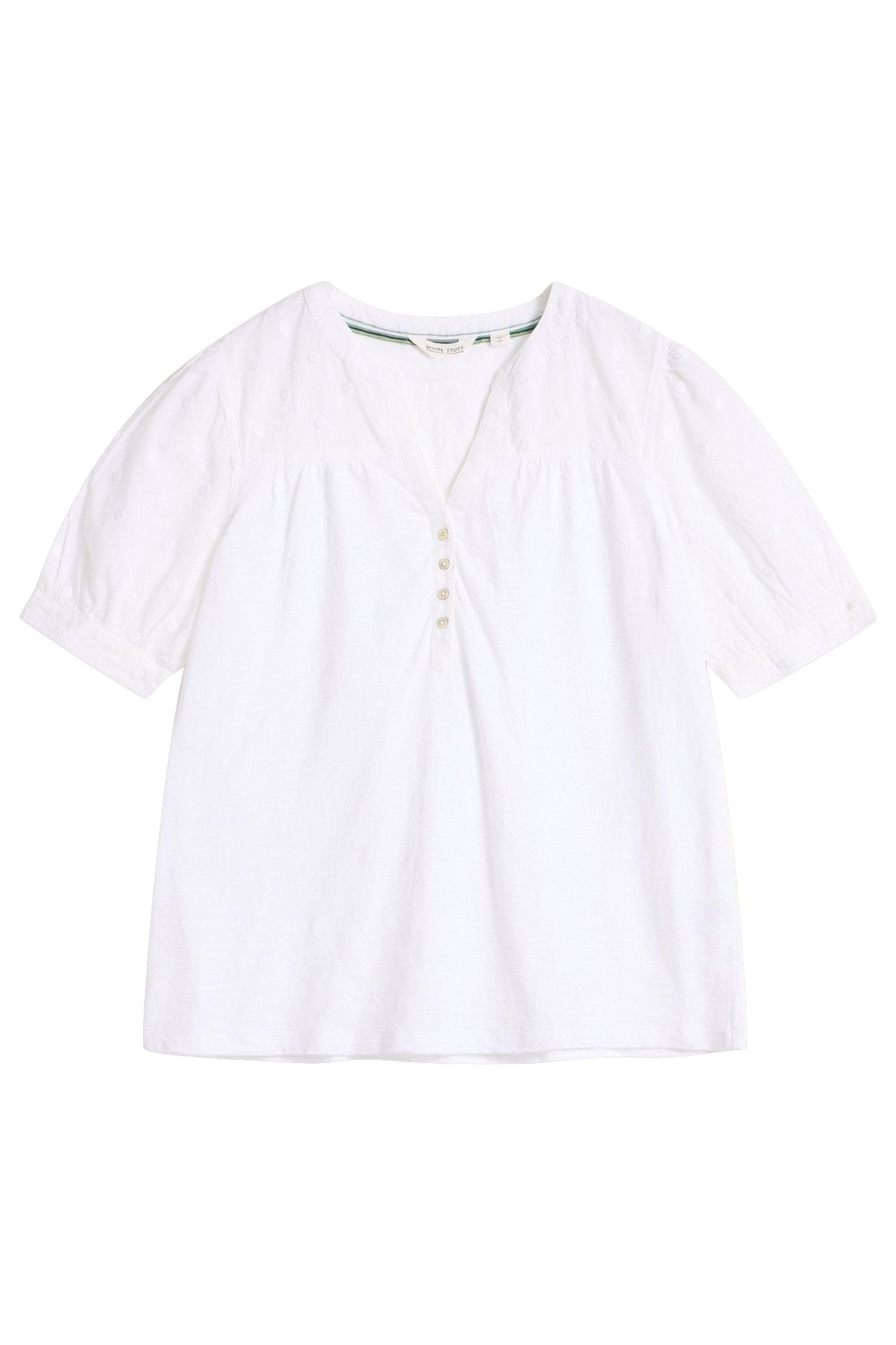 ELLIE BRODERIE TOP BRILLIANT WHITE 3