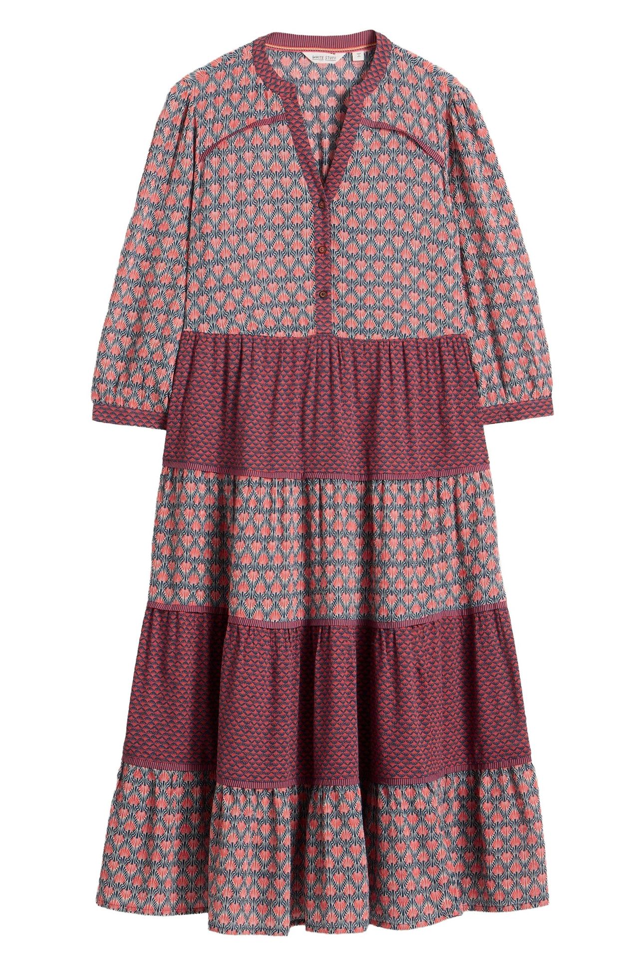MABEL MIXED PRINT DRESS NAVY MULTI 3