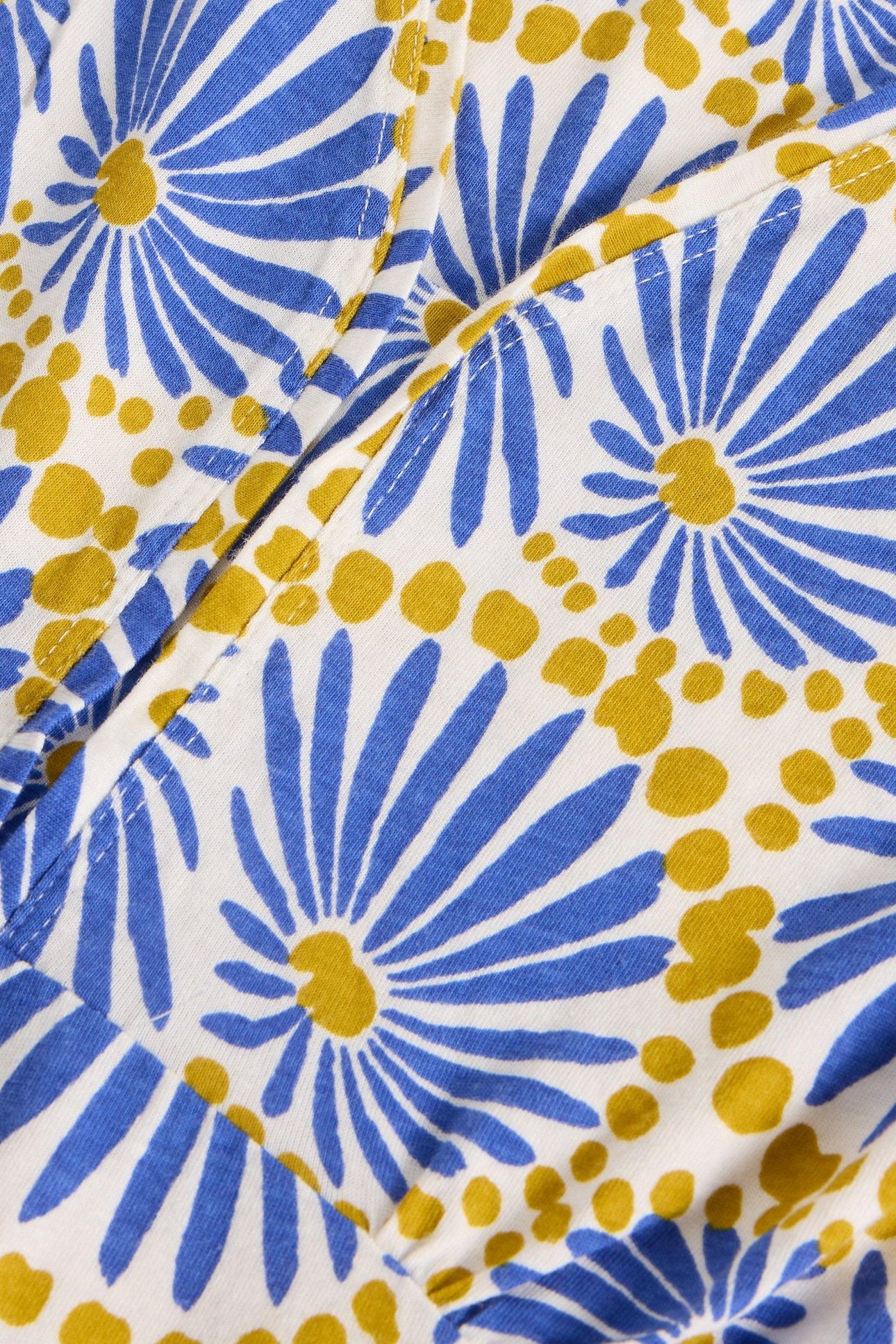MEGAN JERSEY DRESS BLUE PRINT 4