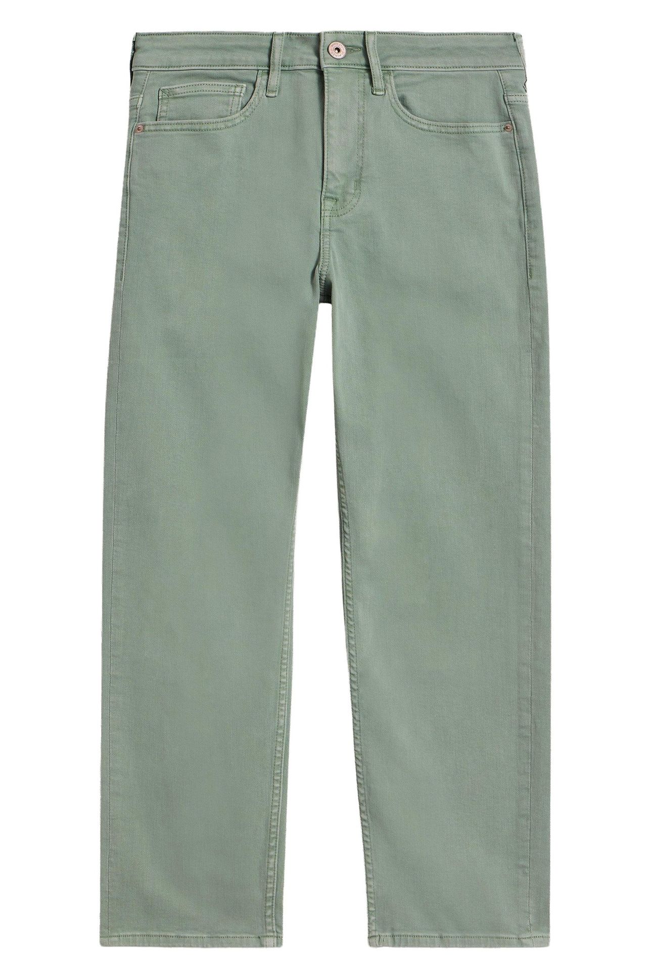 BLAKE STRAIGHT CROP JEAN MID GREEN 3