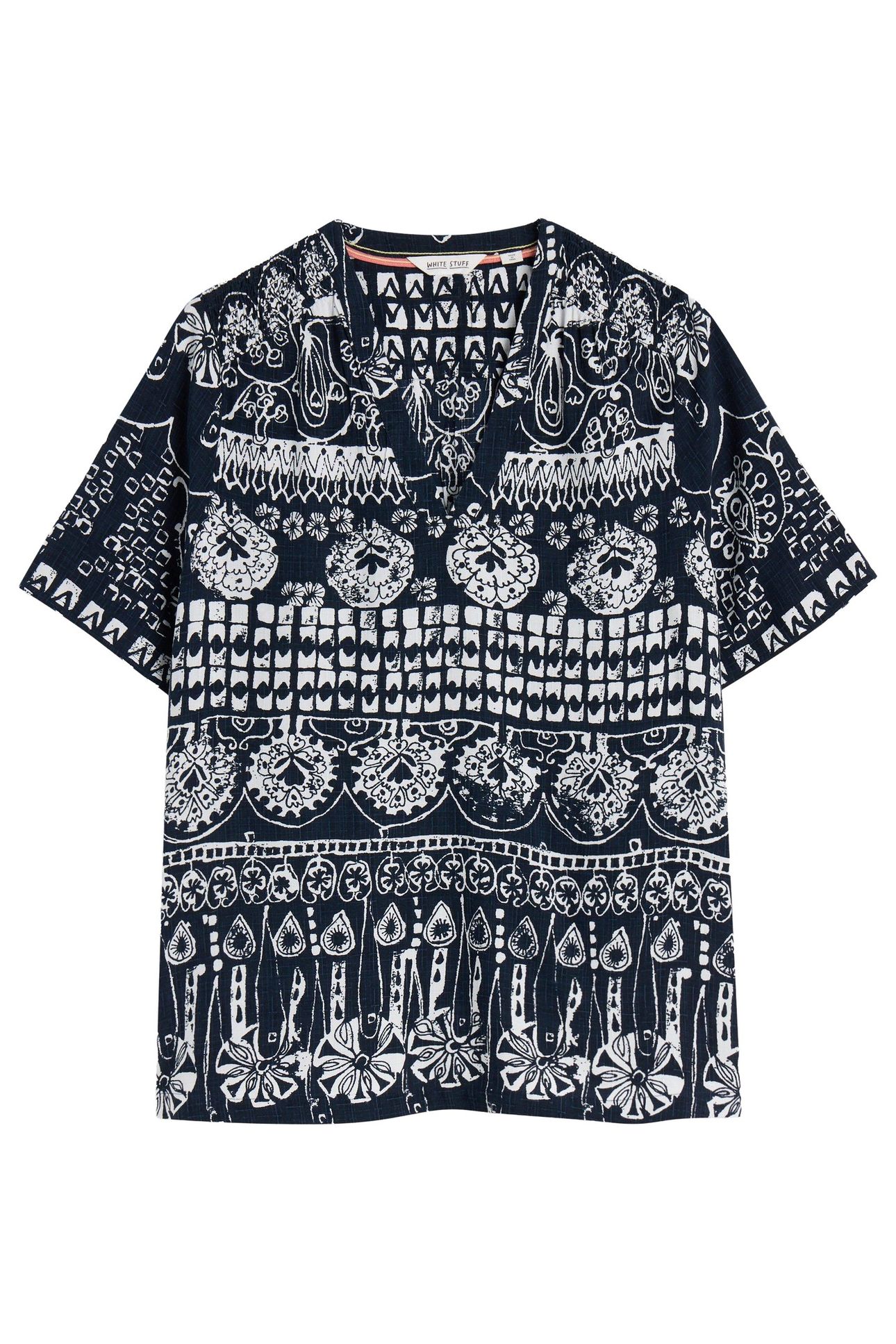 ELISA TOP NAVY PRINT 3