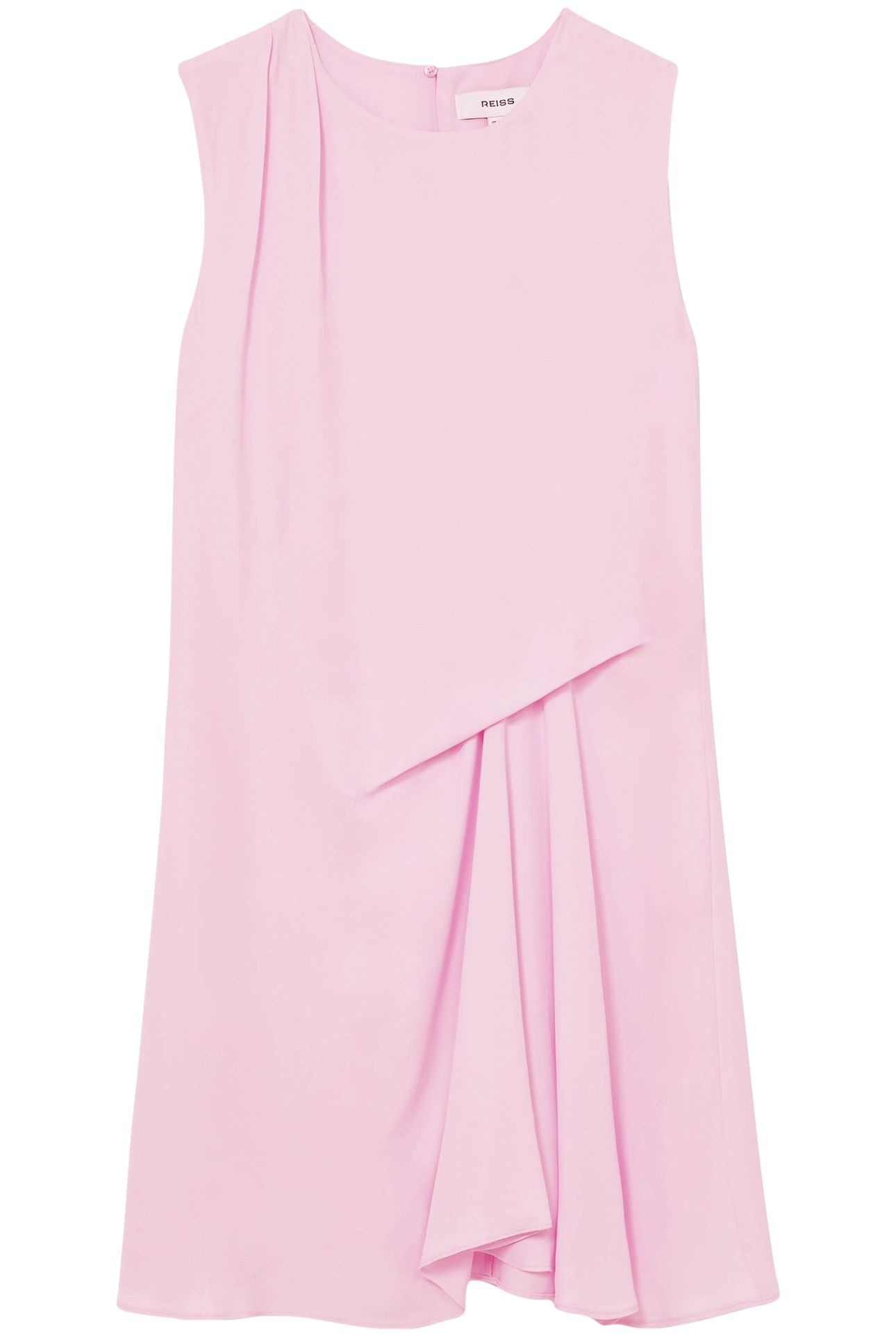 SHORT DRAPE DRESS PALE PINK 4
