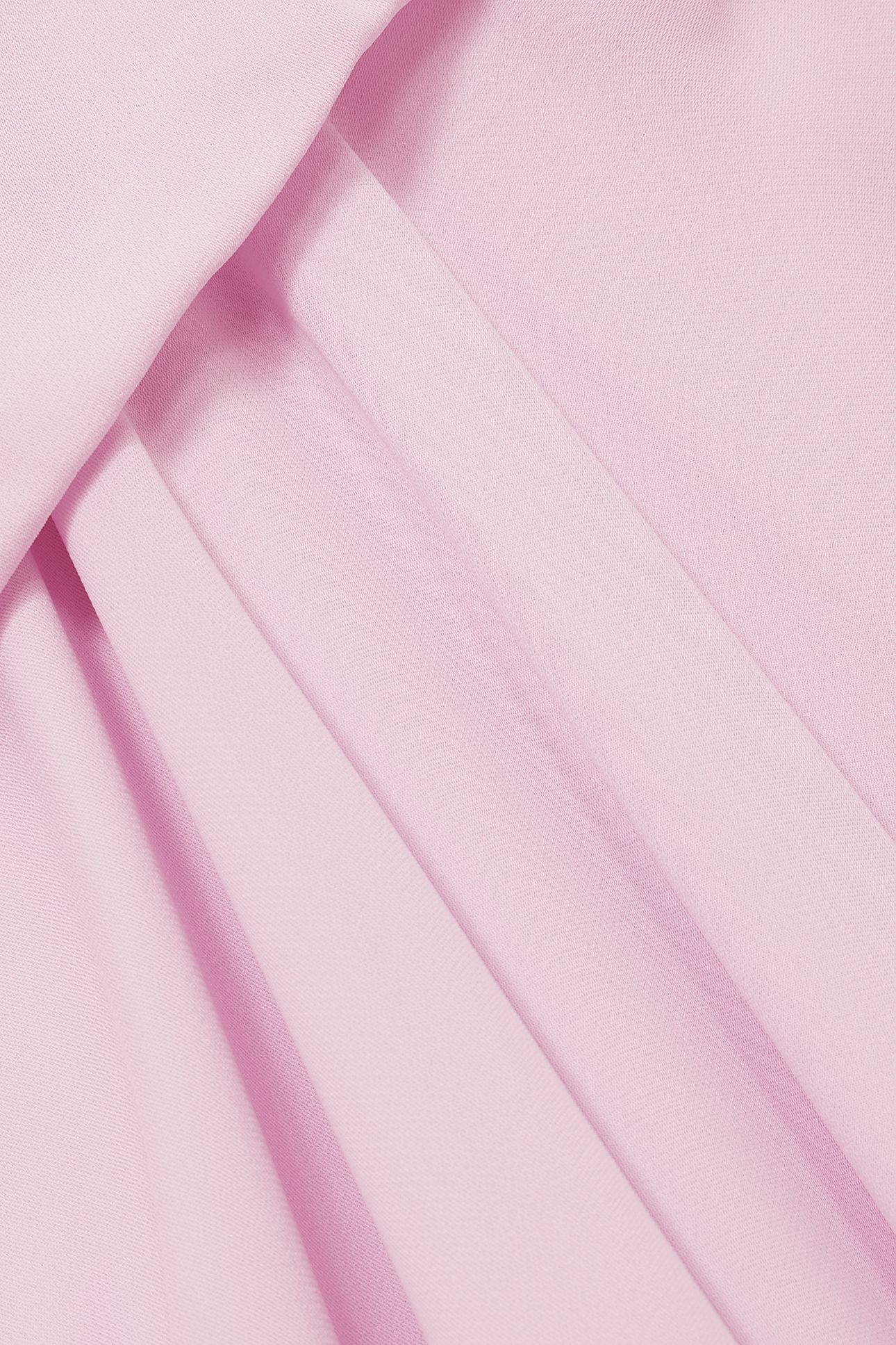 SHORT DRAPE DRESS PALE PINK 5