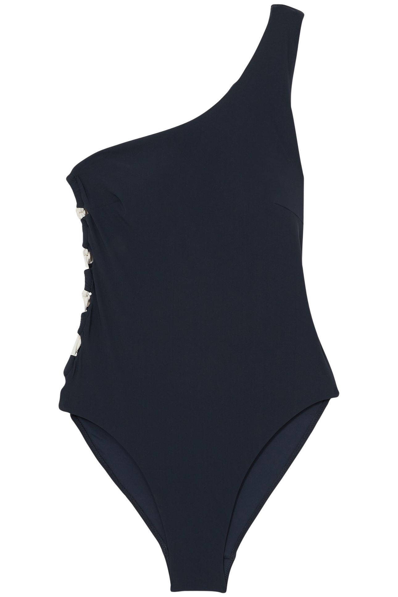 ONE SHOULDER SWIMSUIT NAVY 1