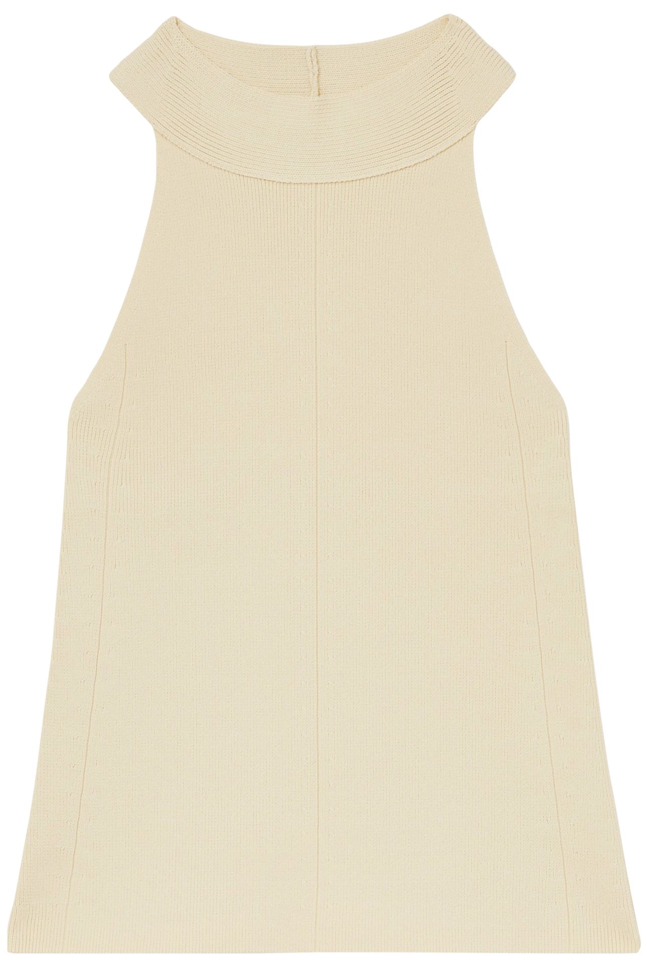HIGH NECK VEST IVORY 4