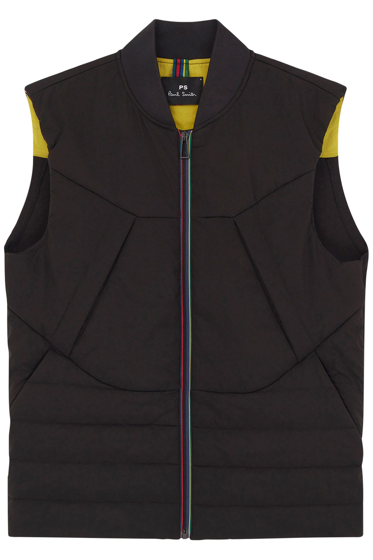 MIXED MEDIA GILET BLACK 1