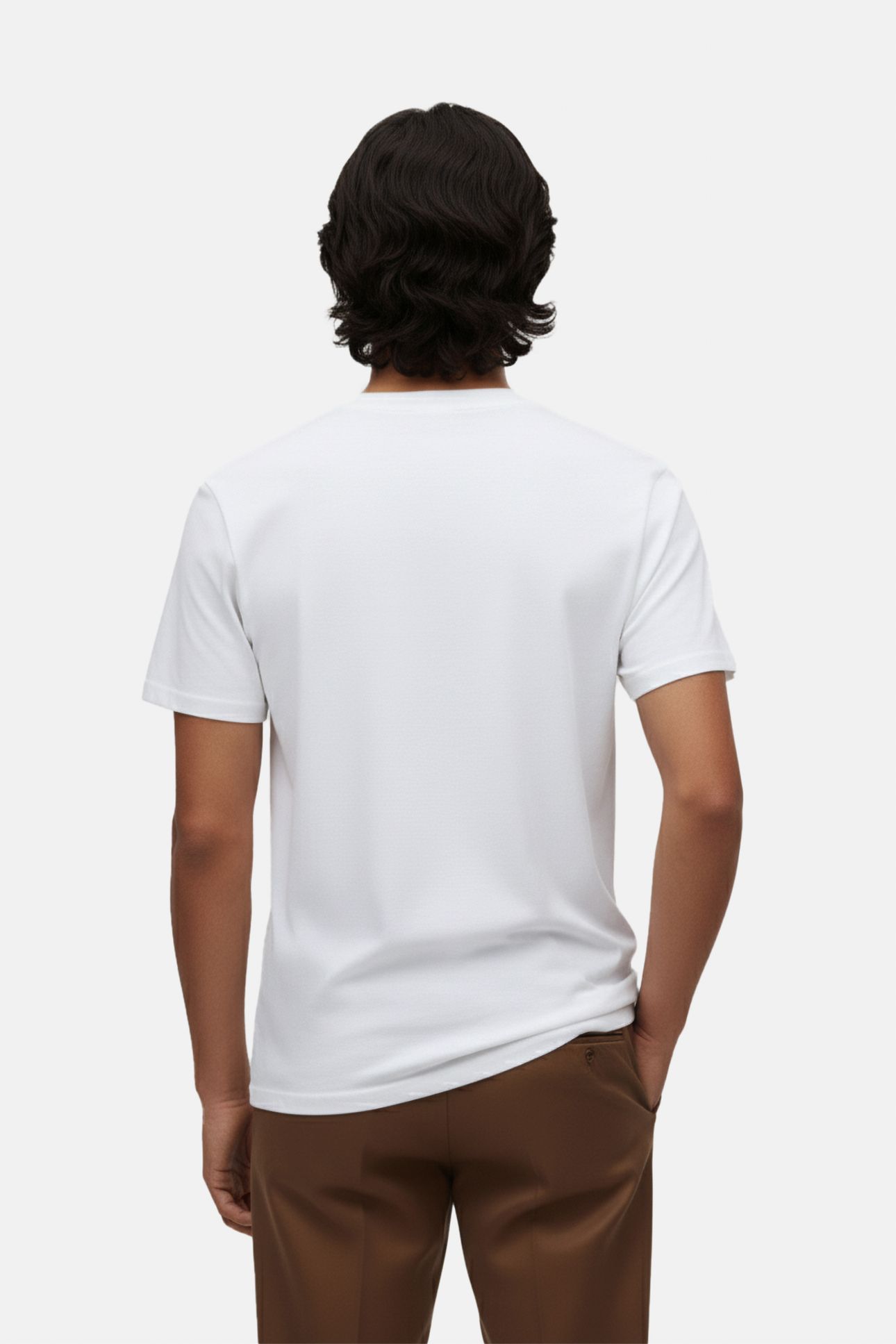 GRAPHIC CREWNECK TEE BLACK LOGO WHITE BODY 2