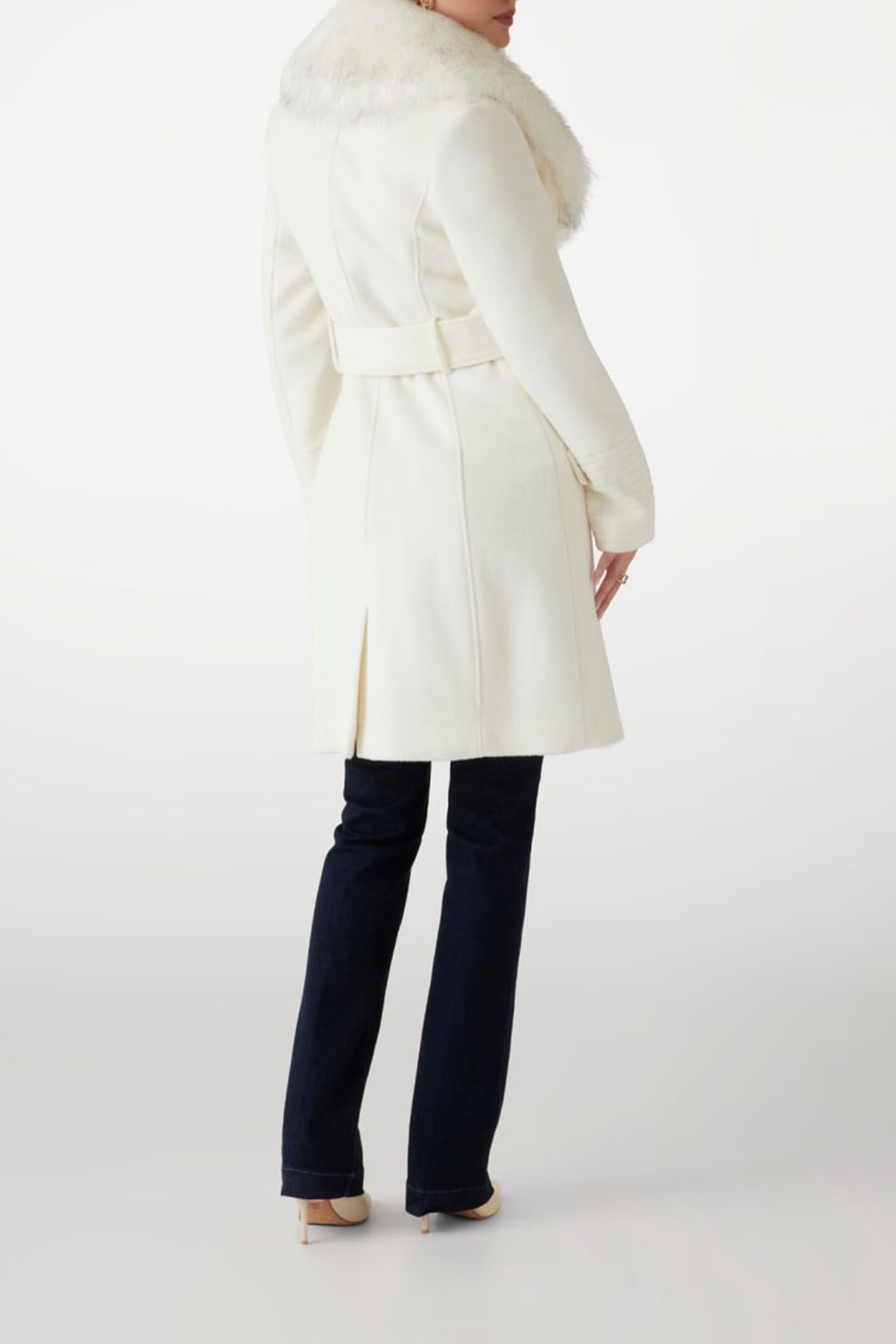 MARCIANO BY GUESS LORETA COAT PALE PEARL MULTI 3