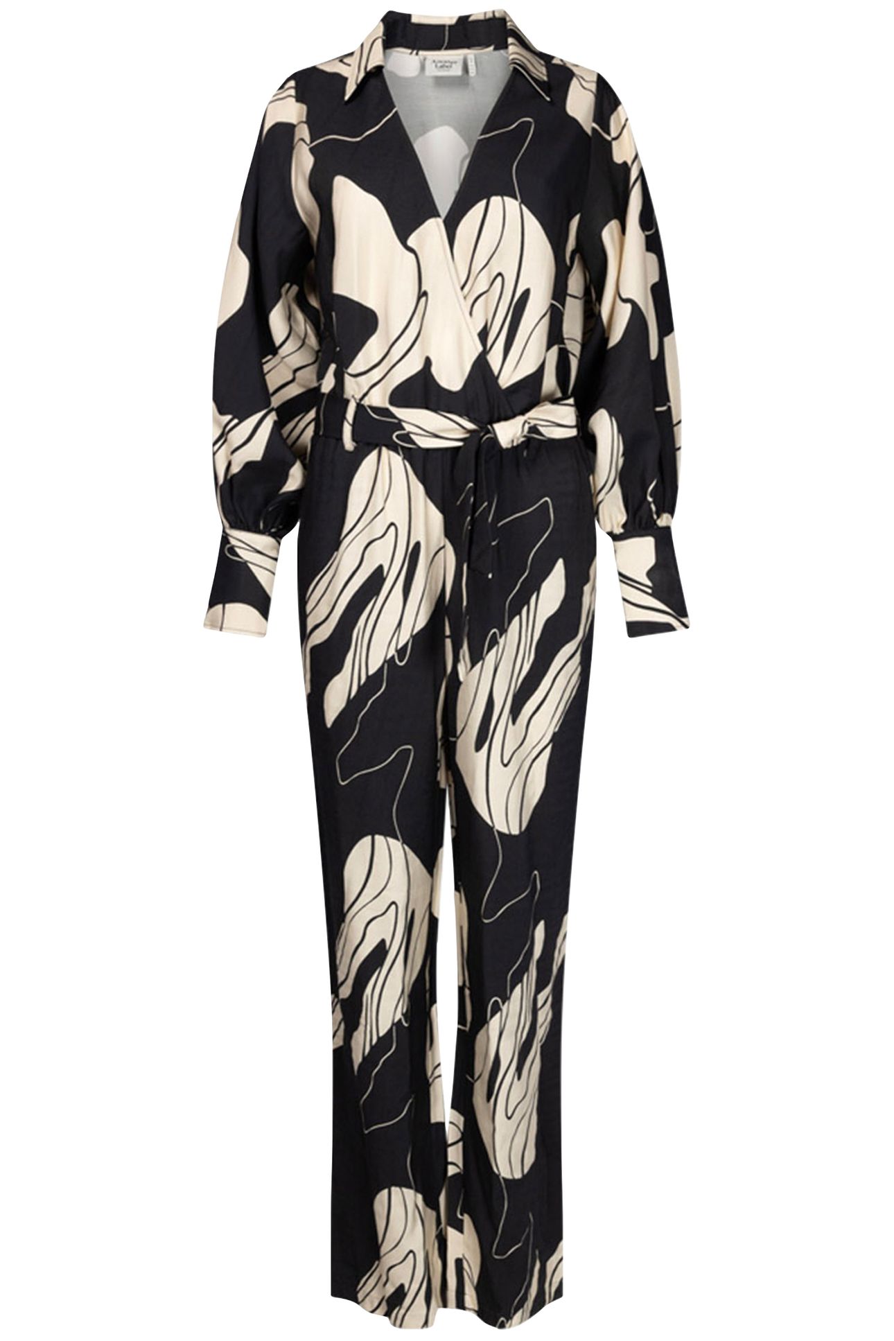 ELLY JUMSUIT LONG SLEEVE BLACK RIVER 1