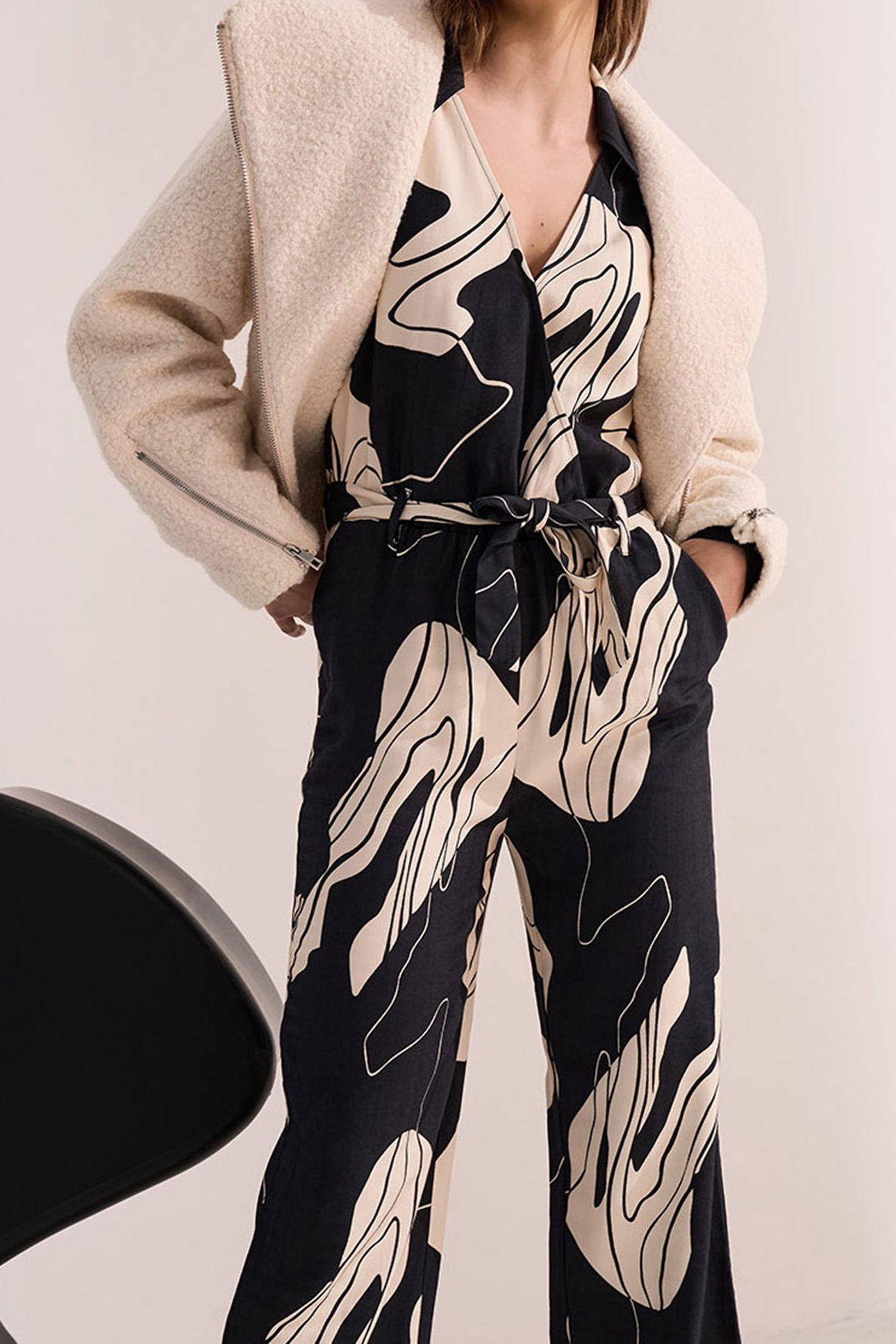 ELLY JUMSUIT LONG SLEEVE BLACK RIVER 3
