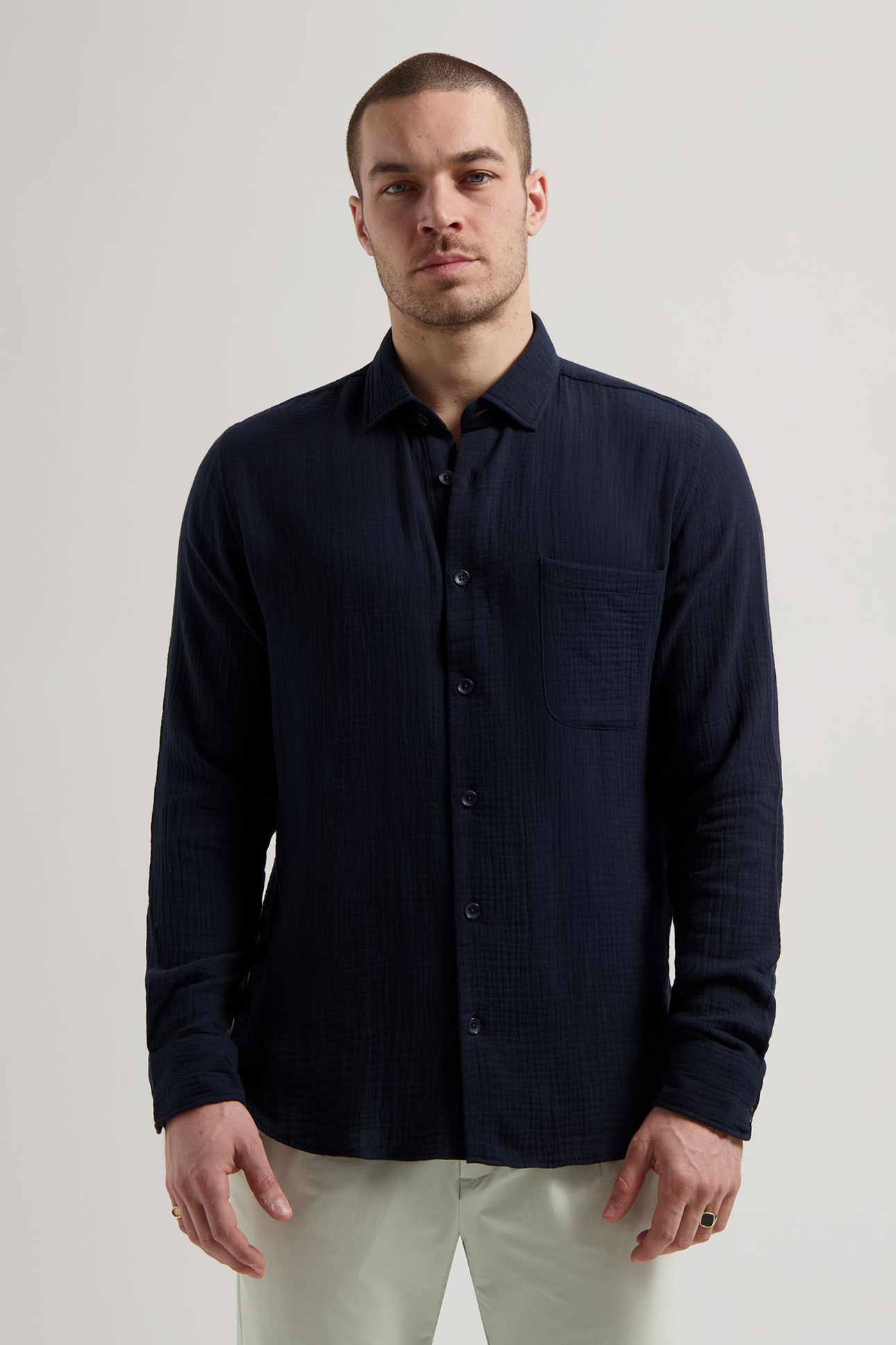 DS-AXTON SHIRT DK. NAVY 1