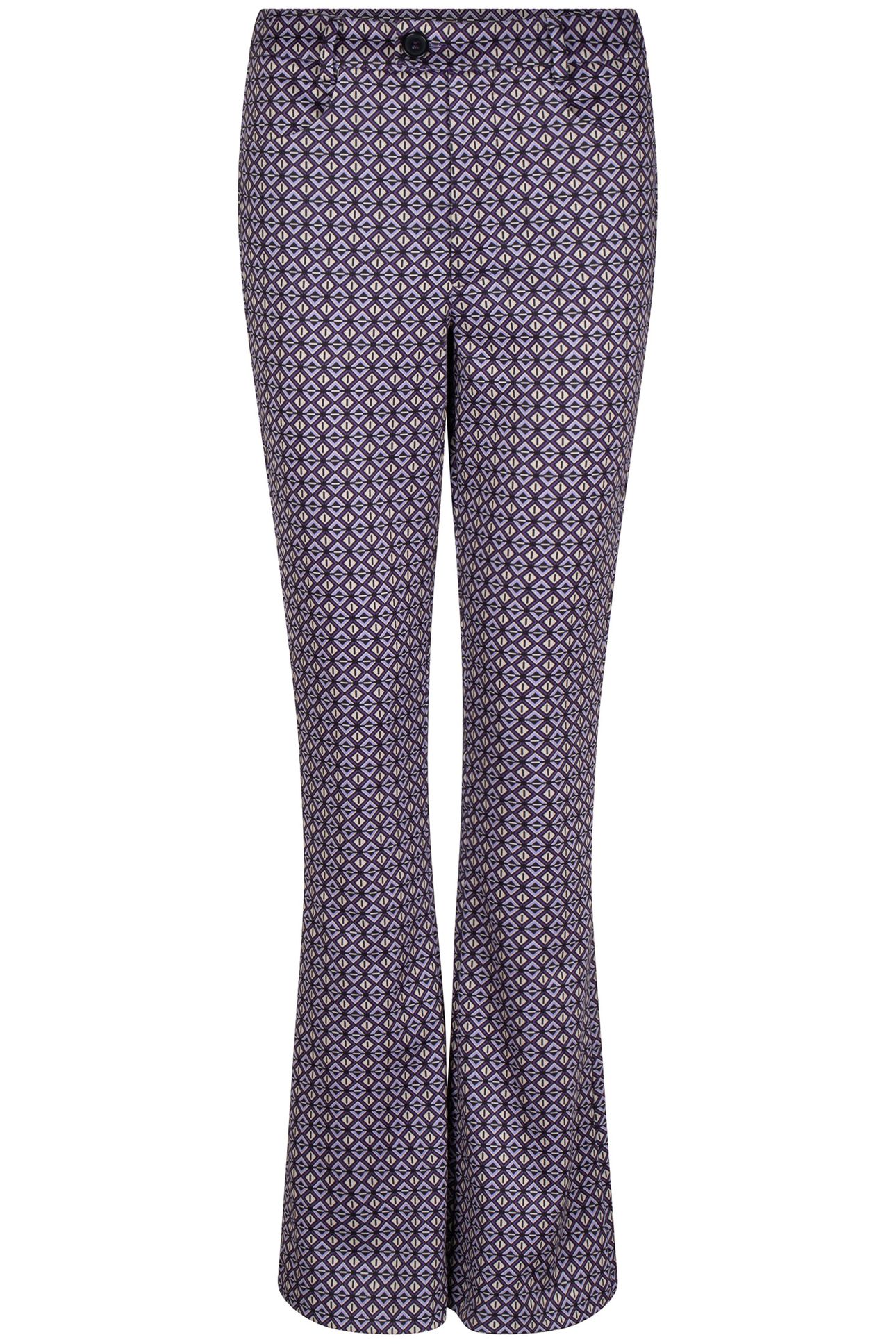 TROUSERS FLAIR GRAPHIC EARTH PRINT 5