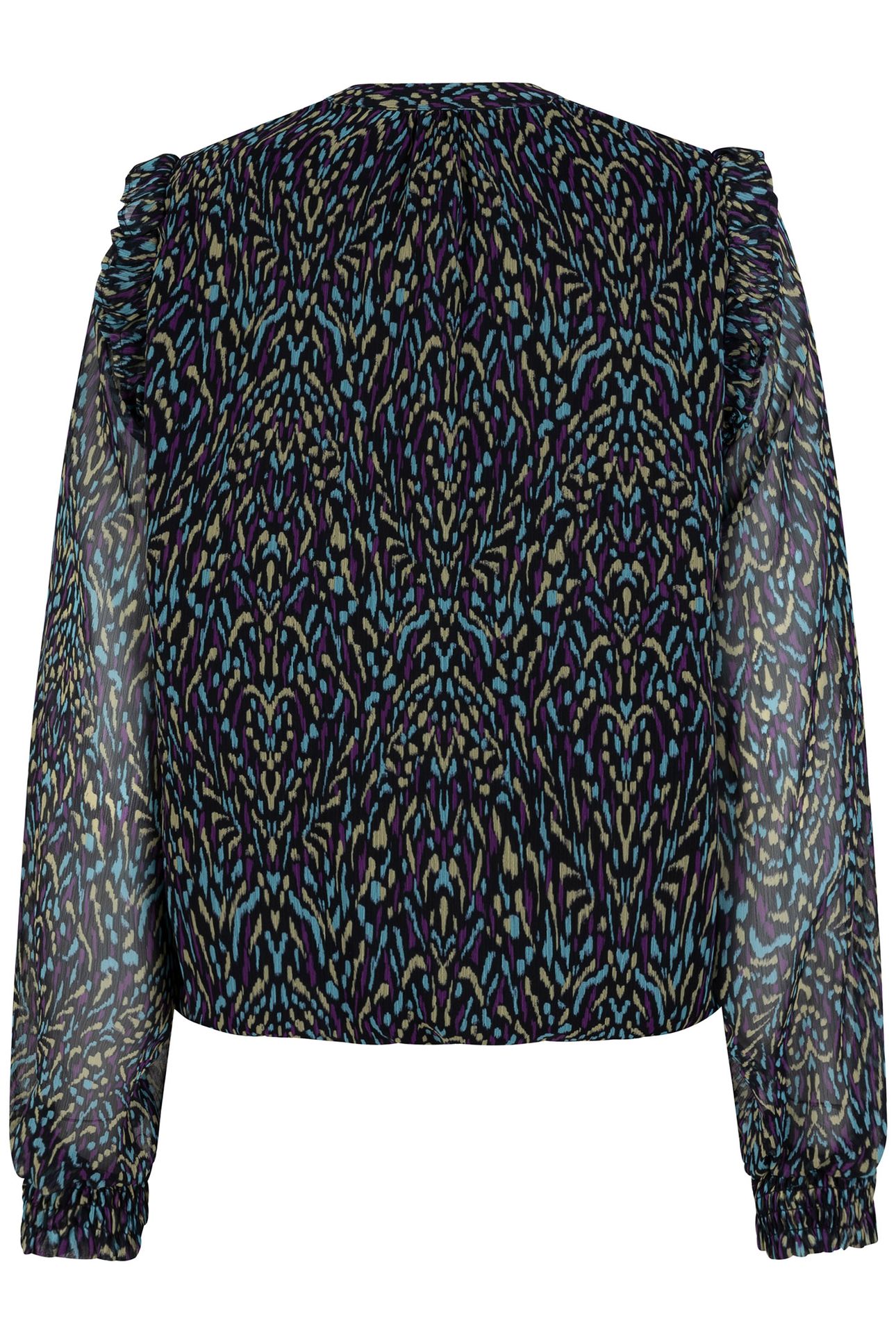 BLOUSE SMOCKED MAGICAL EARTH PRINT 6