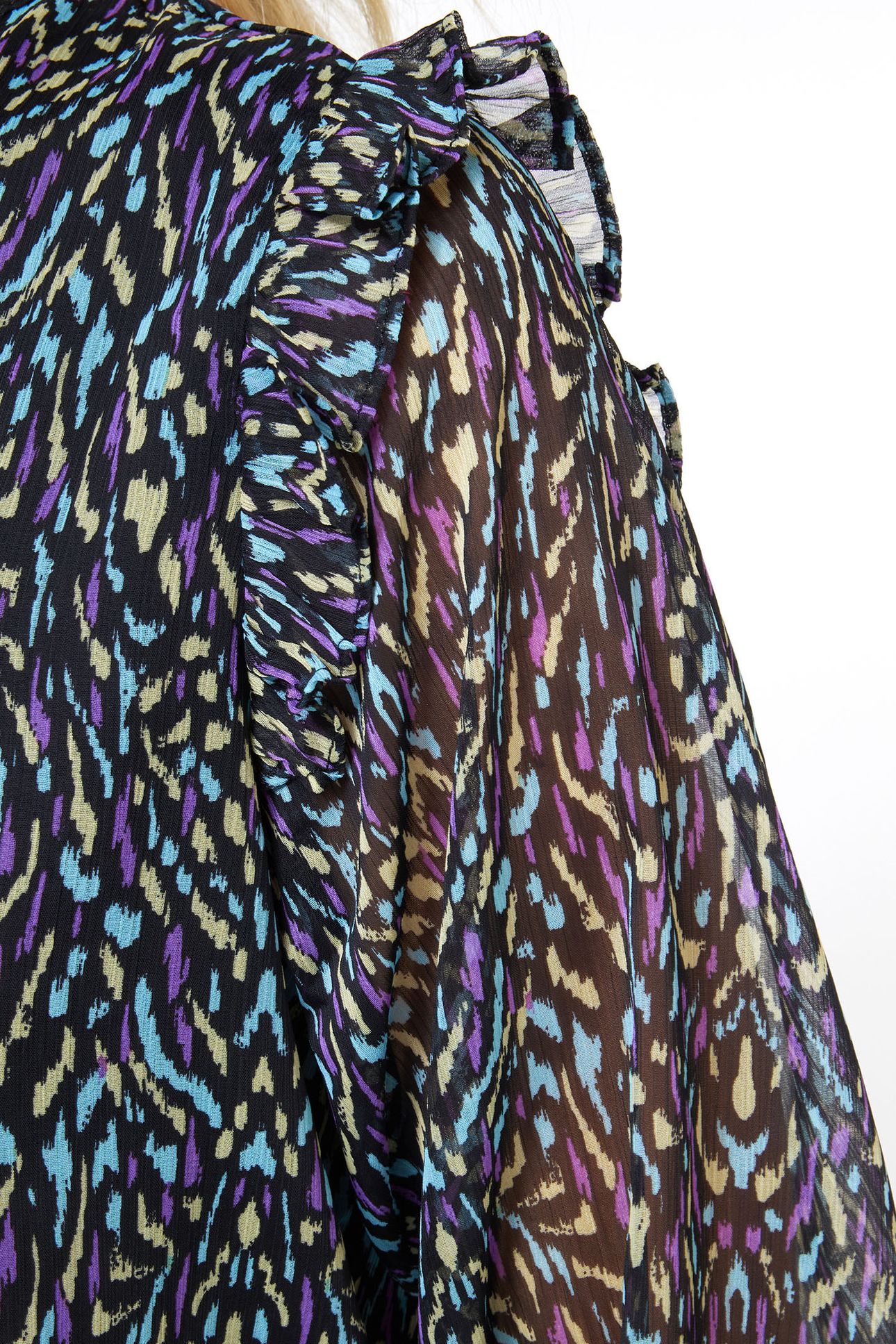 BLOUSE SMOCKED MAGICAL EARTH PRINT 7