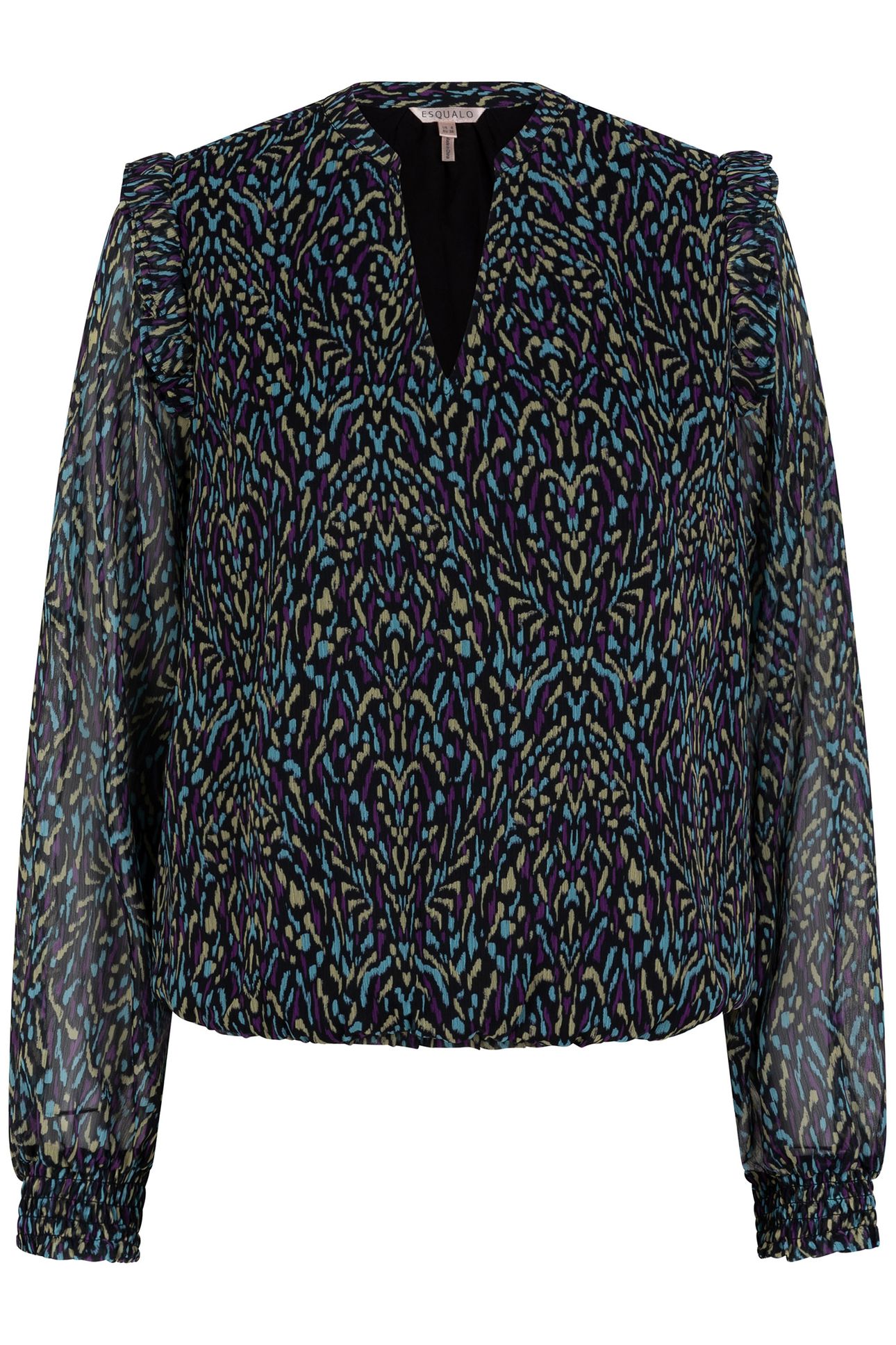 BLOUSE SMOCKED MAGICAL EARTH PRINT 5