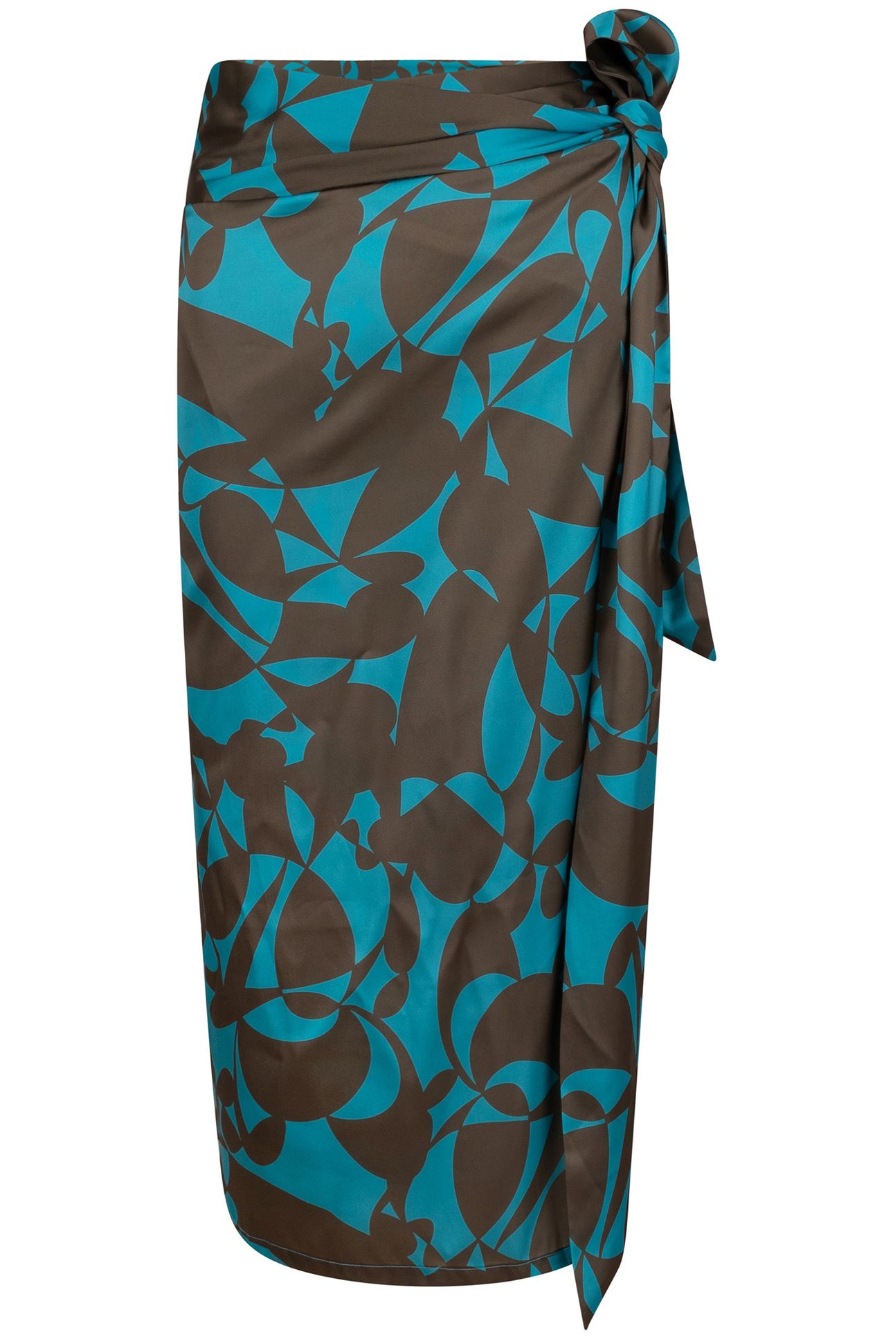 SKIRT WRAP OVER SATEEN EXPRESSIVE ROOTS PRINT 5