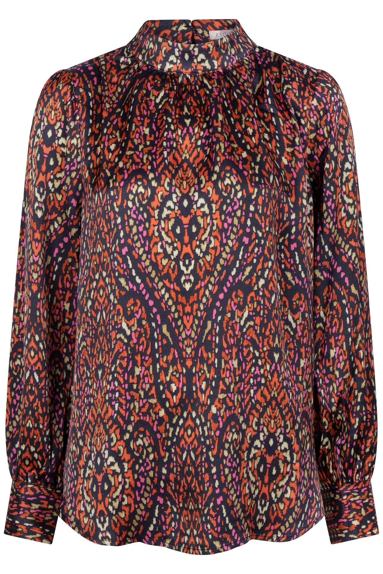 BLOUSE GATHERED COLLAR REWILDING PRINT PRINT 5