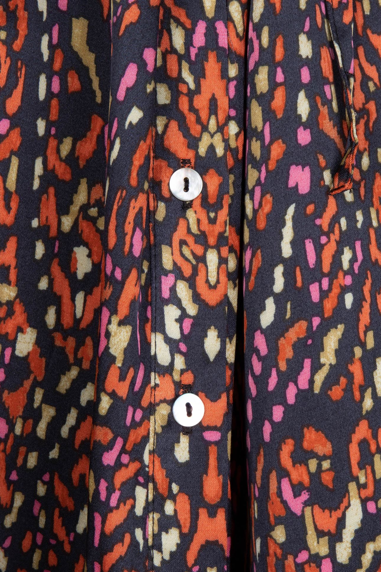 DRESS LONG SATEEN REWILDING PRINT 7
