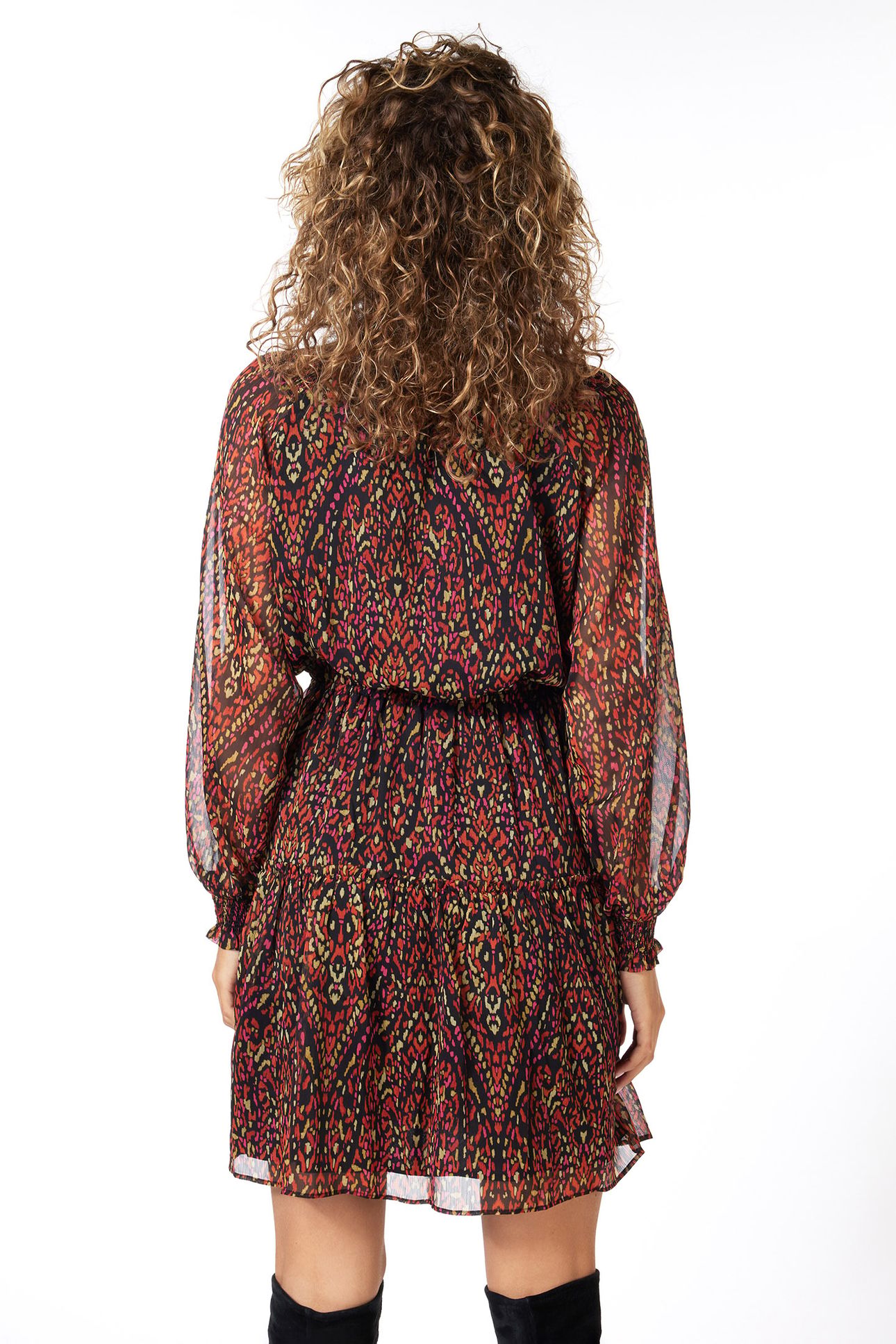 DRESS SHORT CHIFFON REWILDING PRINT 4