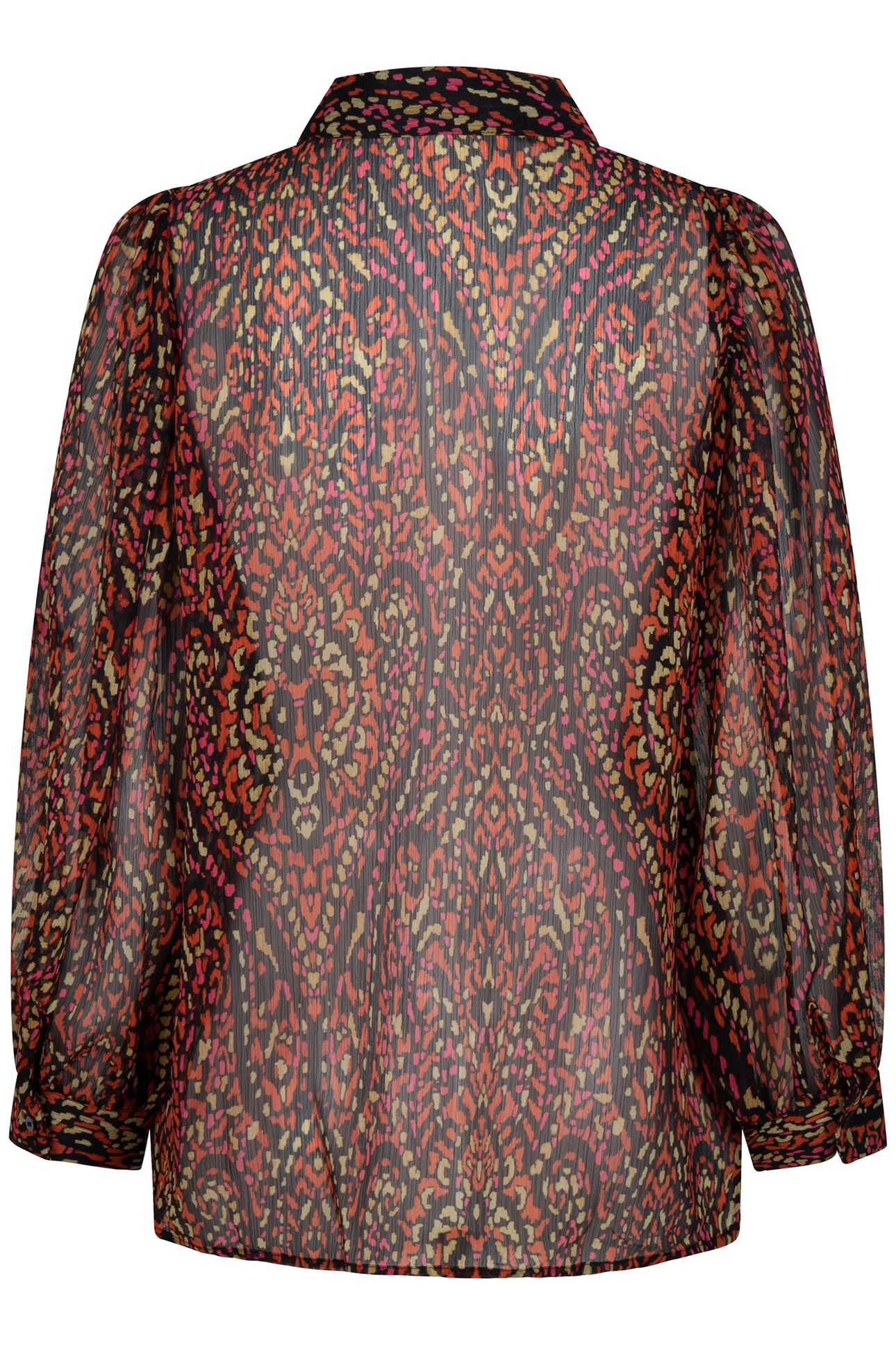 BLOUSE PUFF SLVE CHIFFON REWILDING PRINT 5
