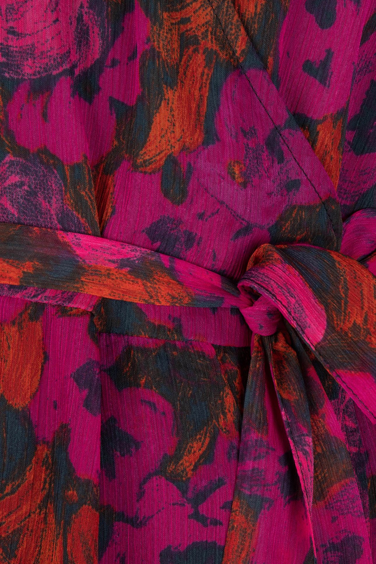 DRESS LONG WRAP OVER FLORAL WILDING PRINT 9