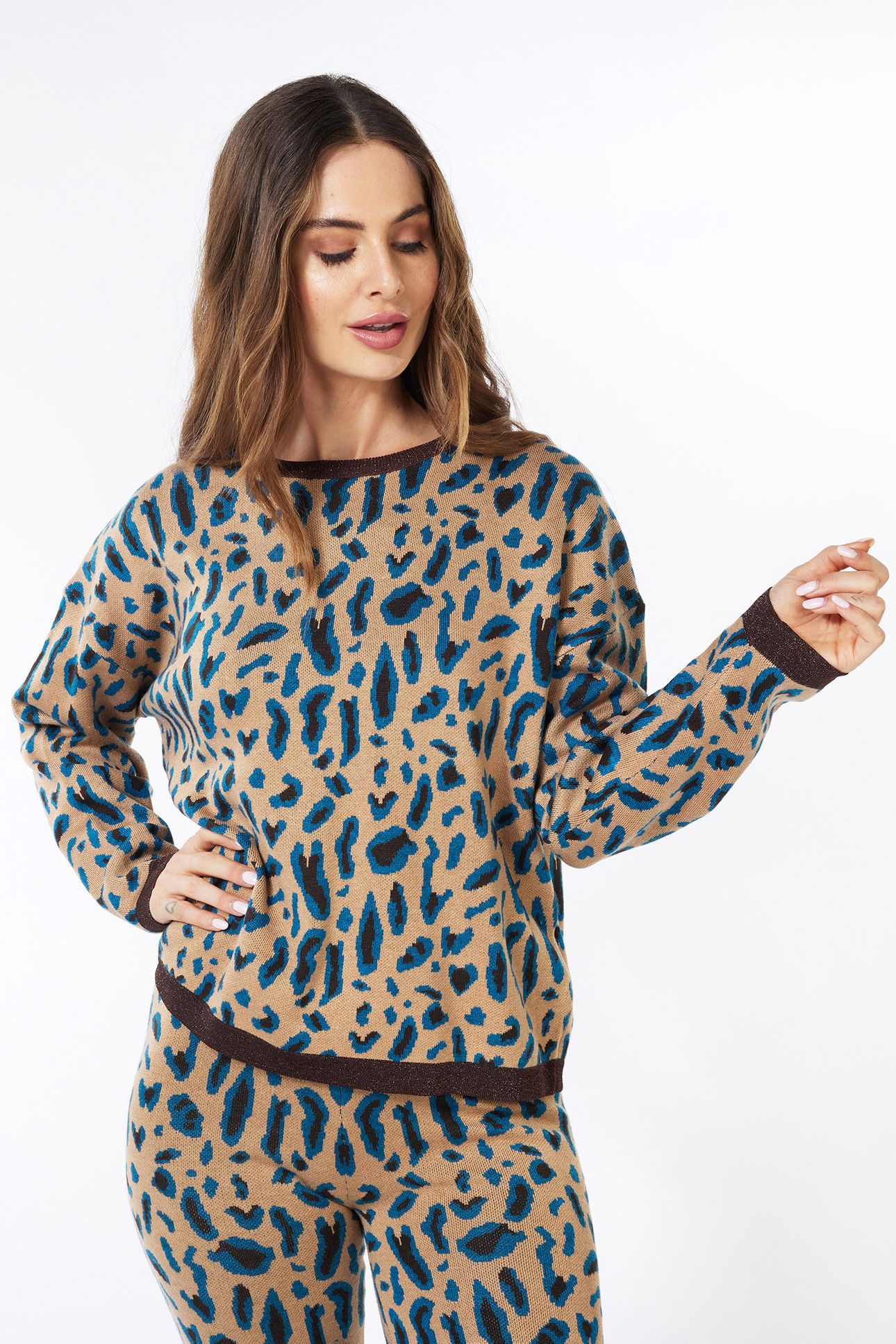 SWEATER LEOPARD JACQUARD PRINT 3