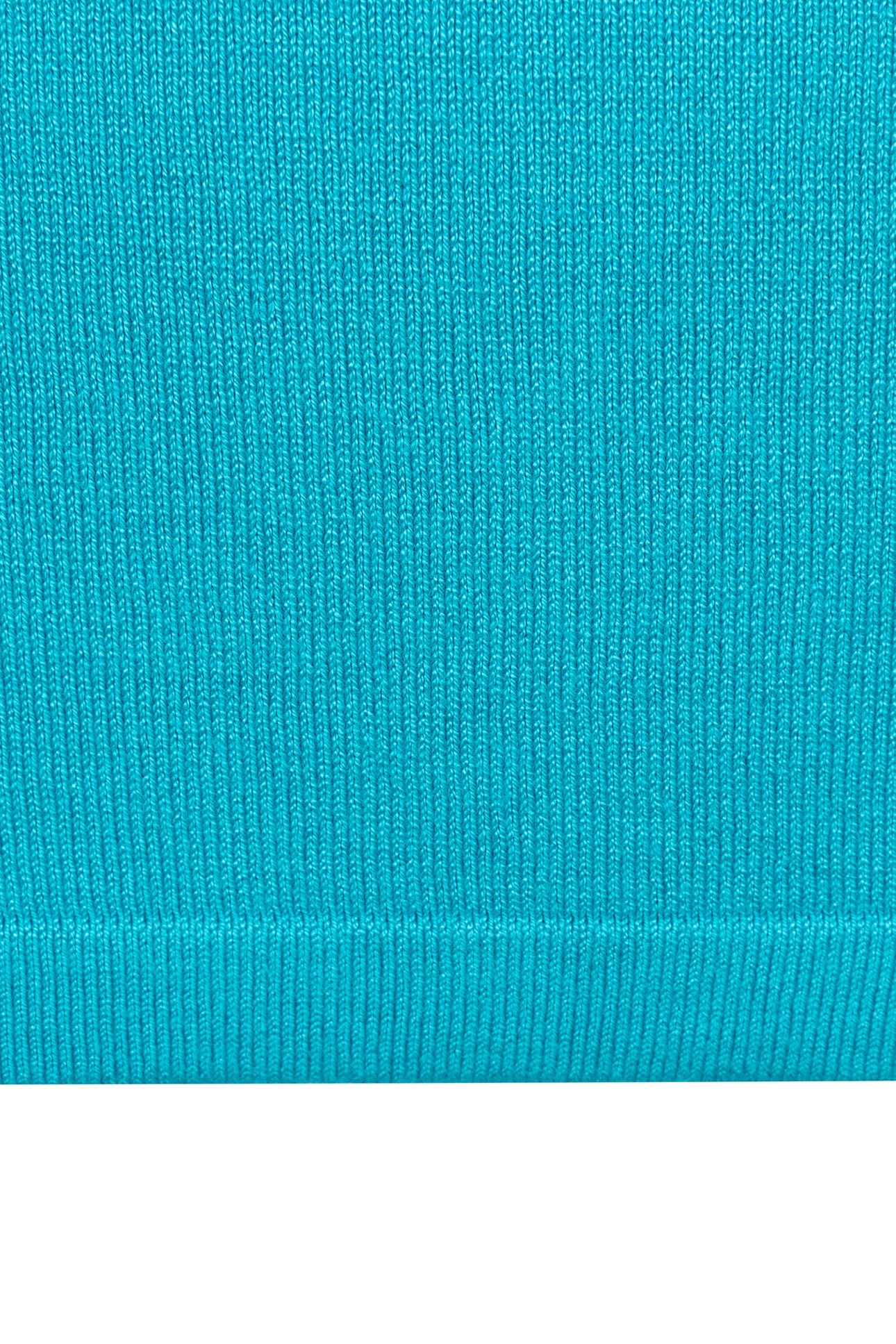 TOP SLVLSS RIBBED COL BASIC KNIT PEACOCK BLUE 9
