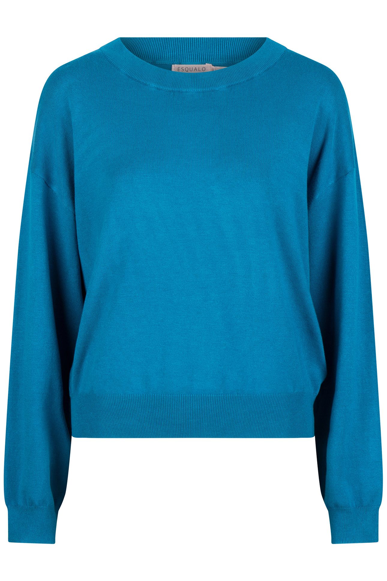 SWEATER BOXY BASIC KNIT PETROL 3