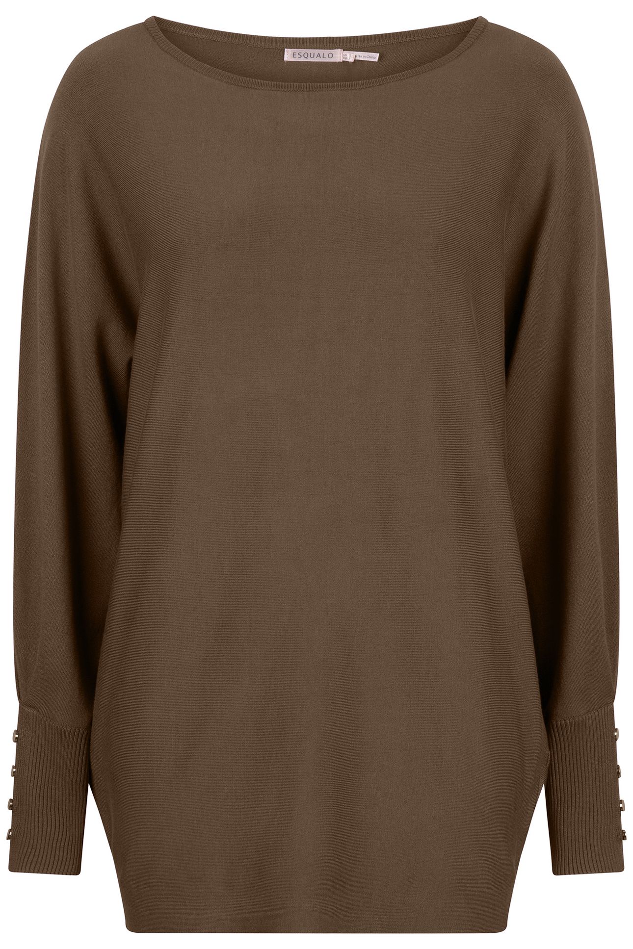 SWEATER BATWING BUTTONED CUFF ARMY GREEN 3