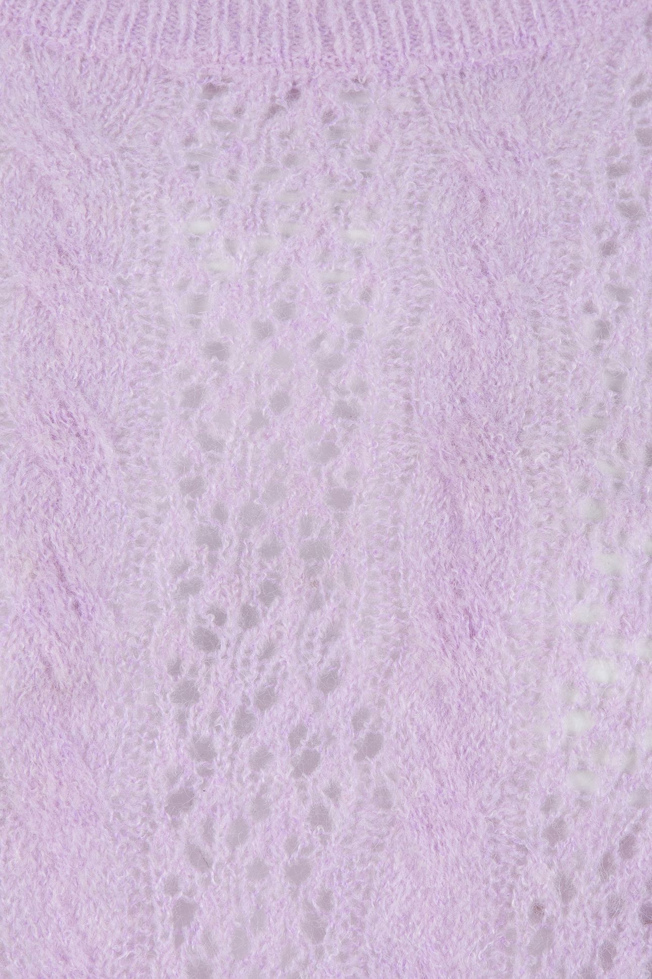 SWEATER CABLE AJOUR LILAC 8