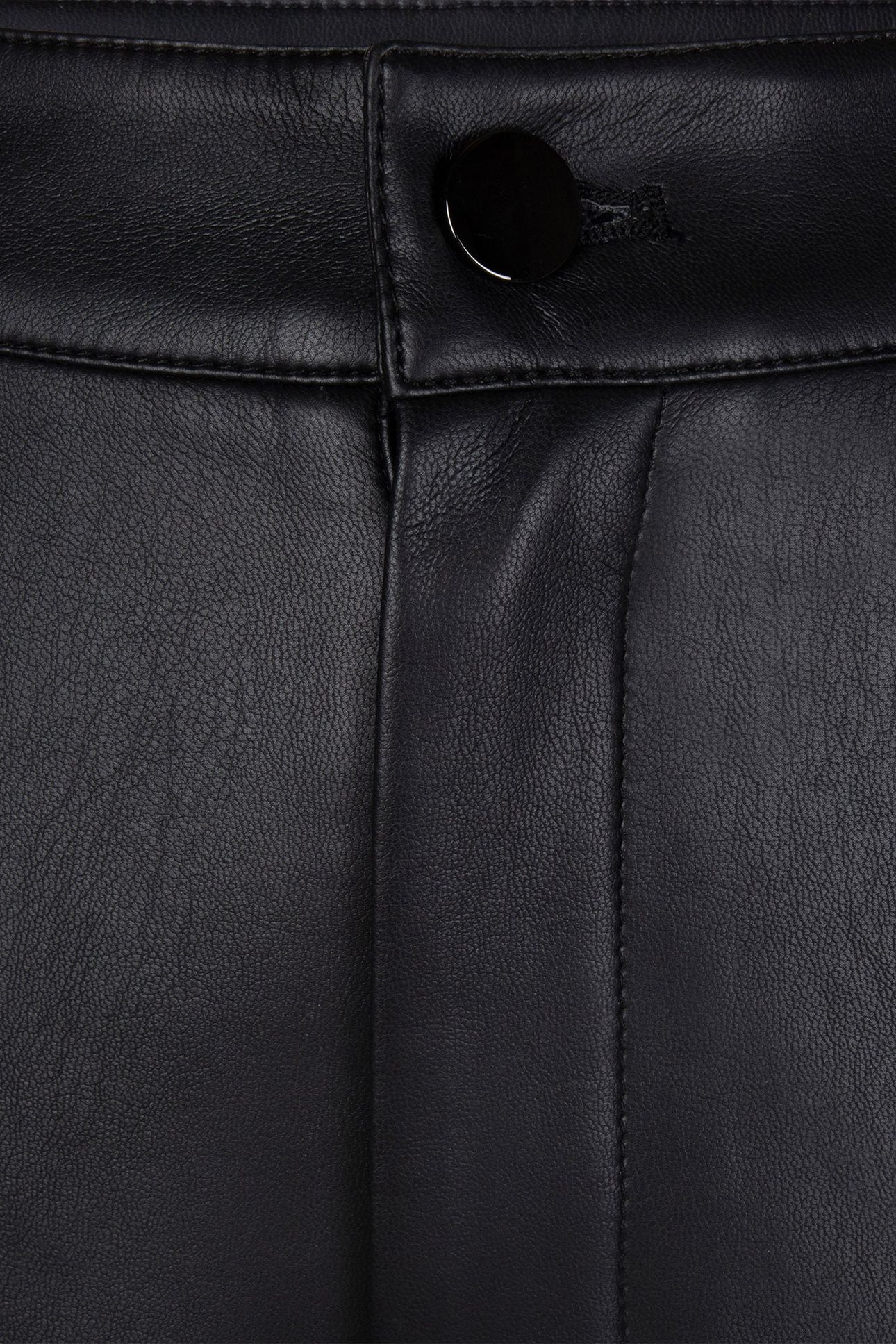 TROUSERS BUTTON CLOSURE PU BLACK 5
