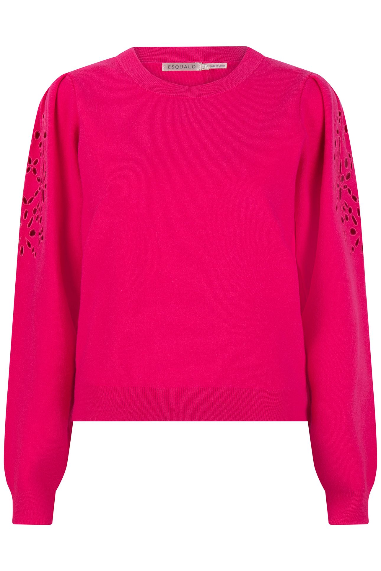 SWEATER EMBROIDERY ANGLAISE FUCHSIA 6