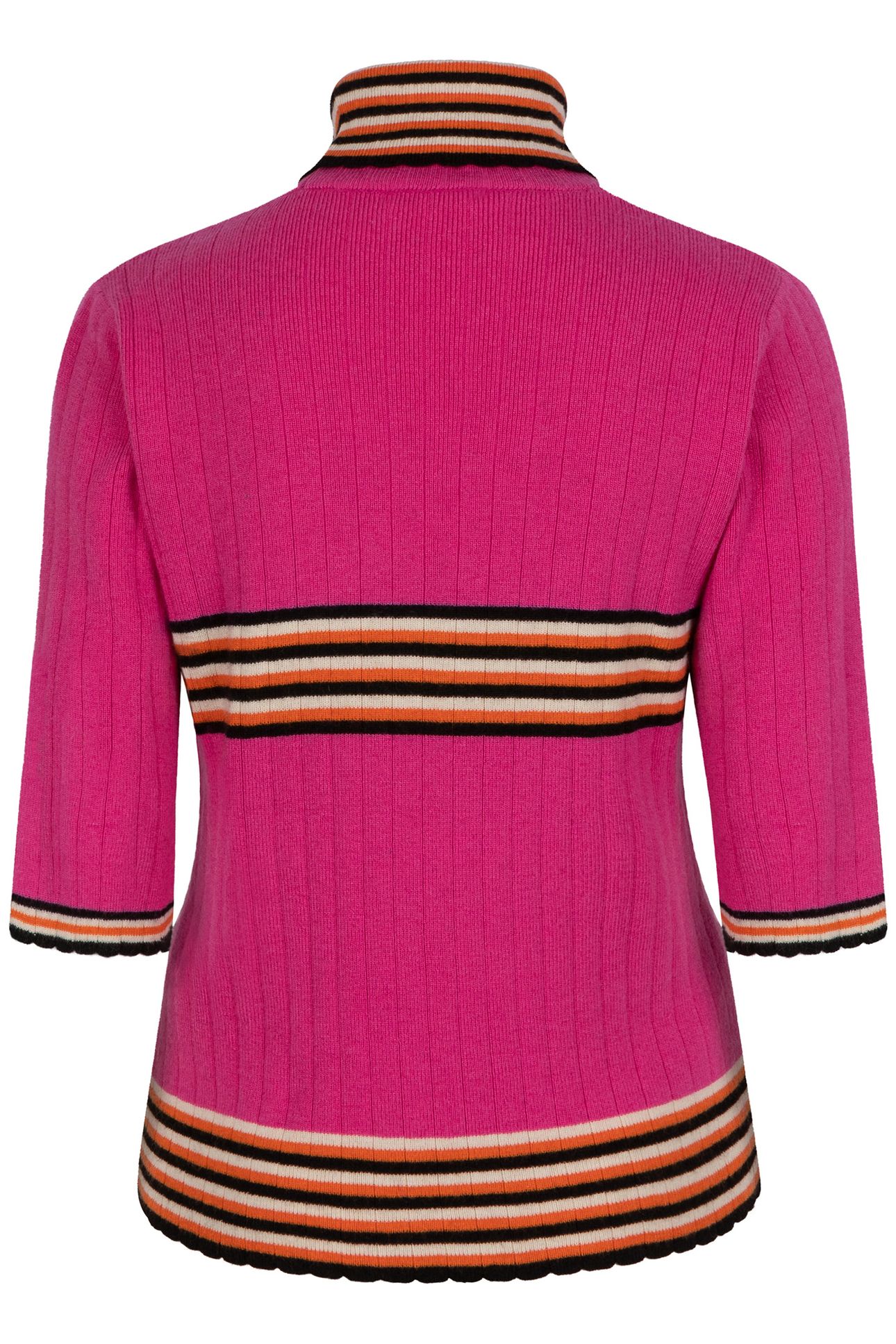 TOP COL SCALLOPED EDGES FUCHSIA 6