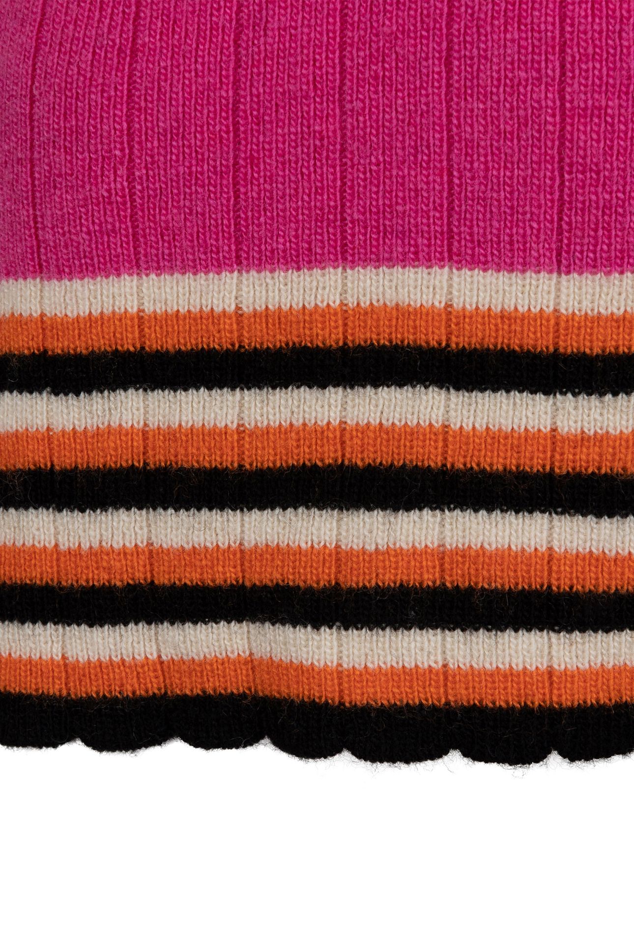 TOP COL SCALLOPED EDGES FUCHSIA 8