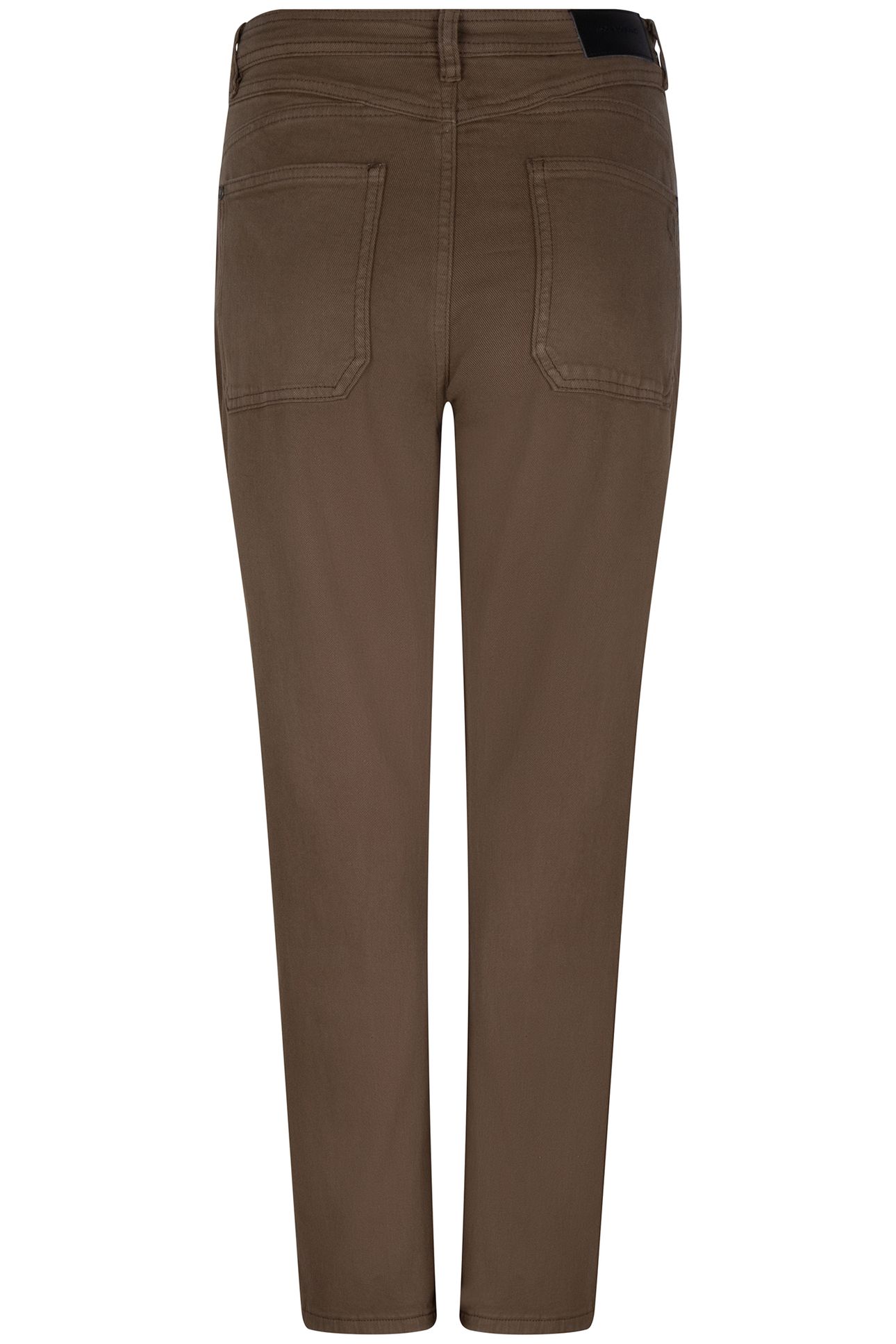 TROUSERS COLORED DENIM STRAIGHT FIT ARMY GREEN 4