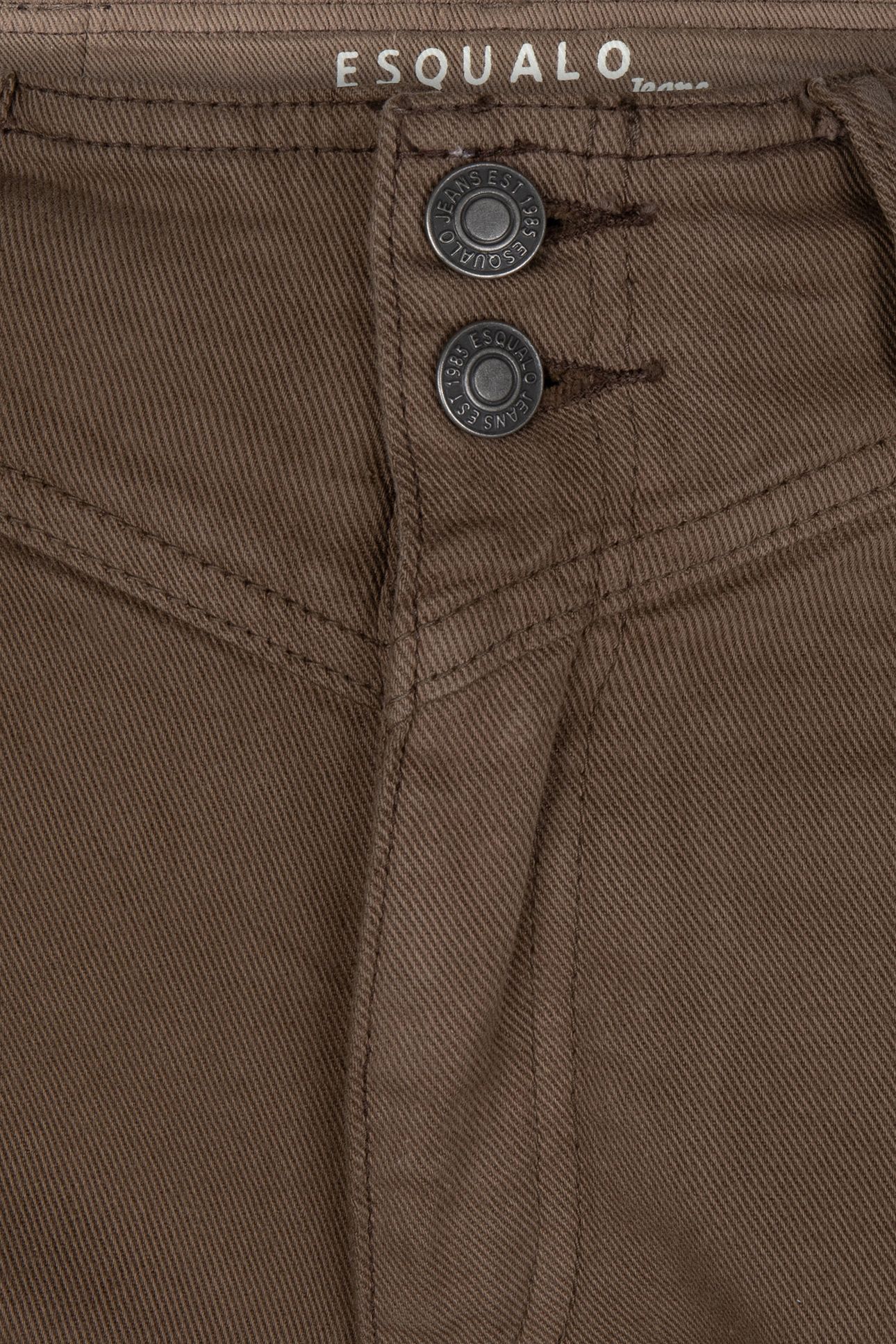 TROUSERS COLORED DENIM STRAIGHT FIT ARMY GREEN 8