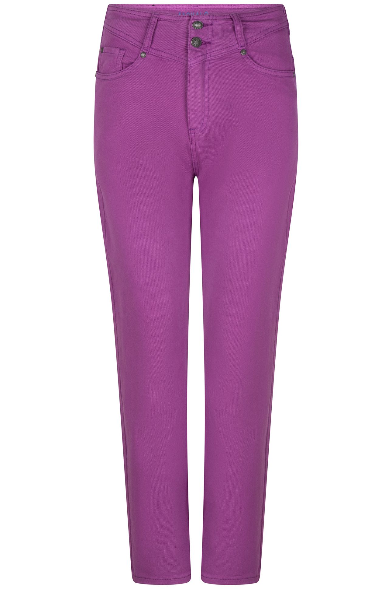 TROUSERS COLORED DENIM STRAIGHT FIT VIOLET 3