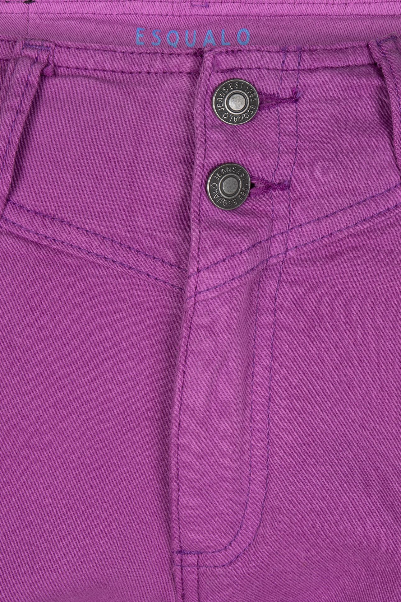 TROUSERS COLORED DENIM STRAIGHT FIT VIOLET 5