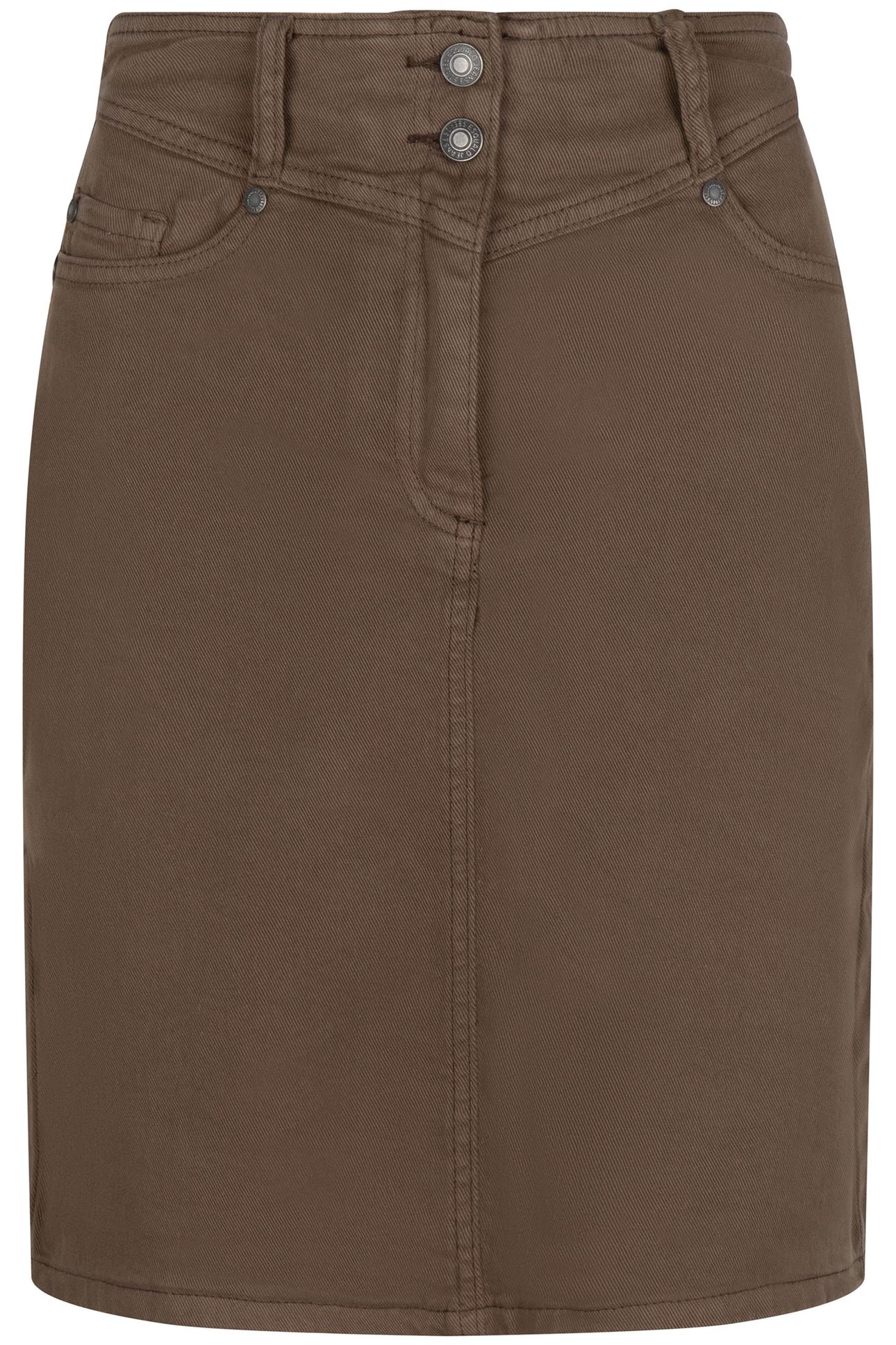 SKIRT COLORED DENIM ARMY GREEN 3