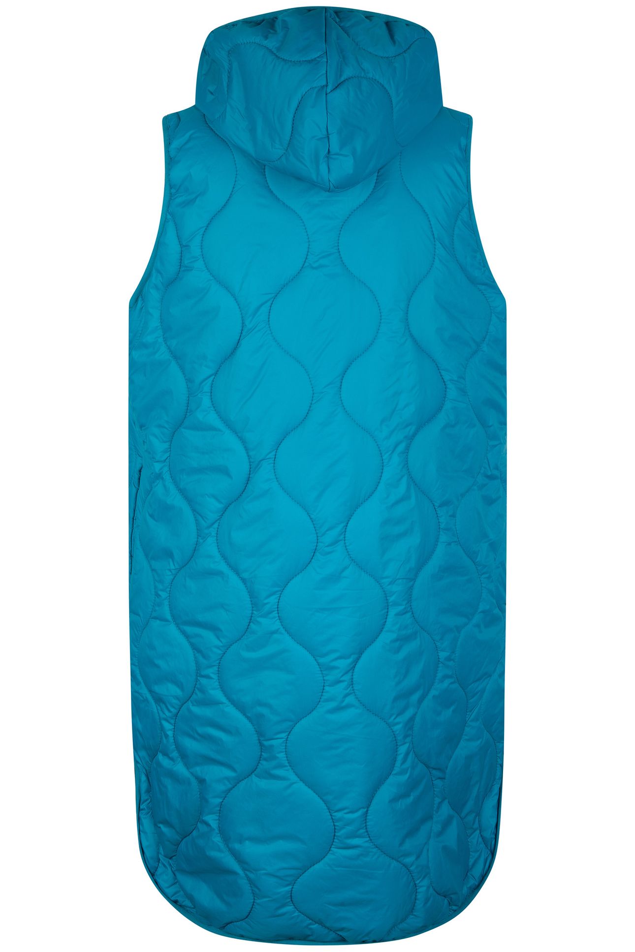 BODYWARMER QUILTED LONG PETROL 6