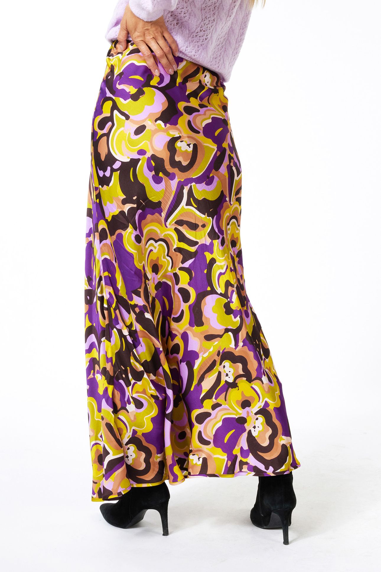 SKIRT LONG FANCY EARTH PRINT 2