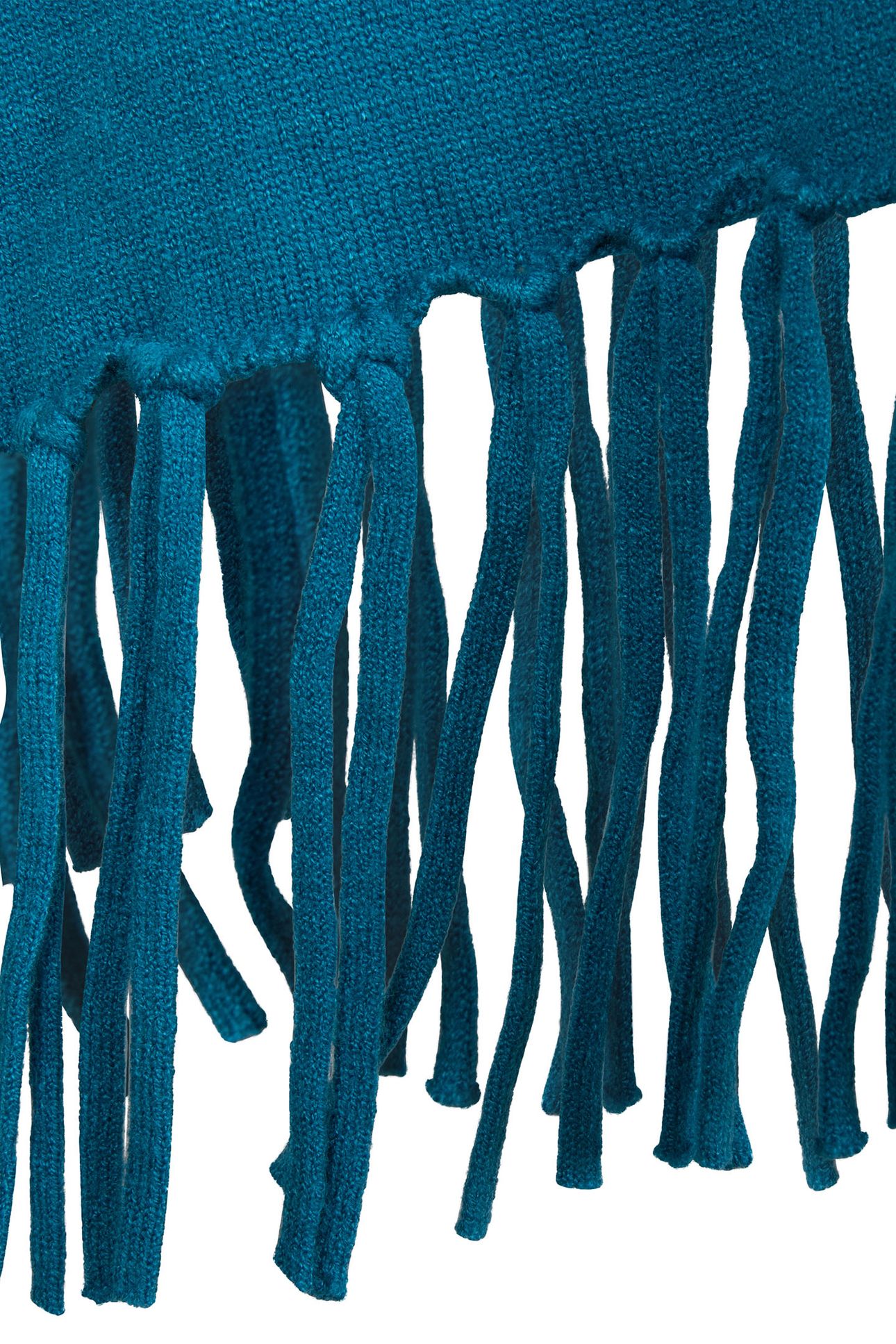 PONCHO FRINGES PETROL 10