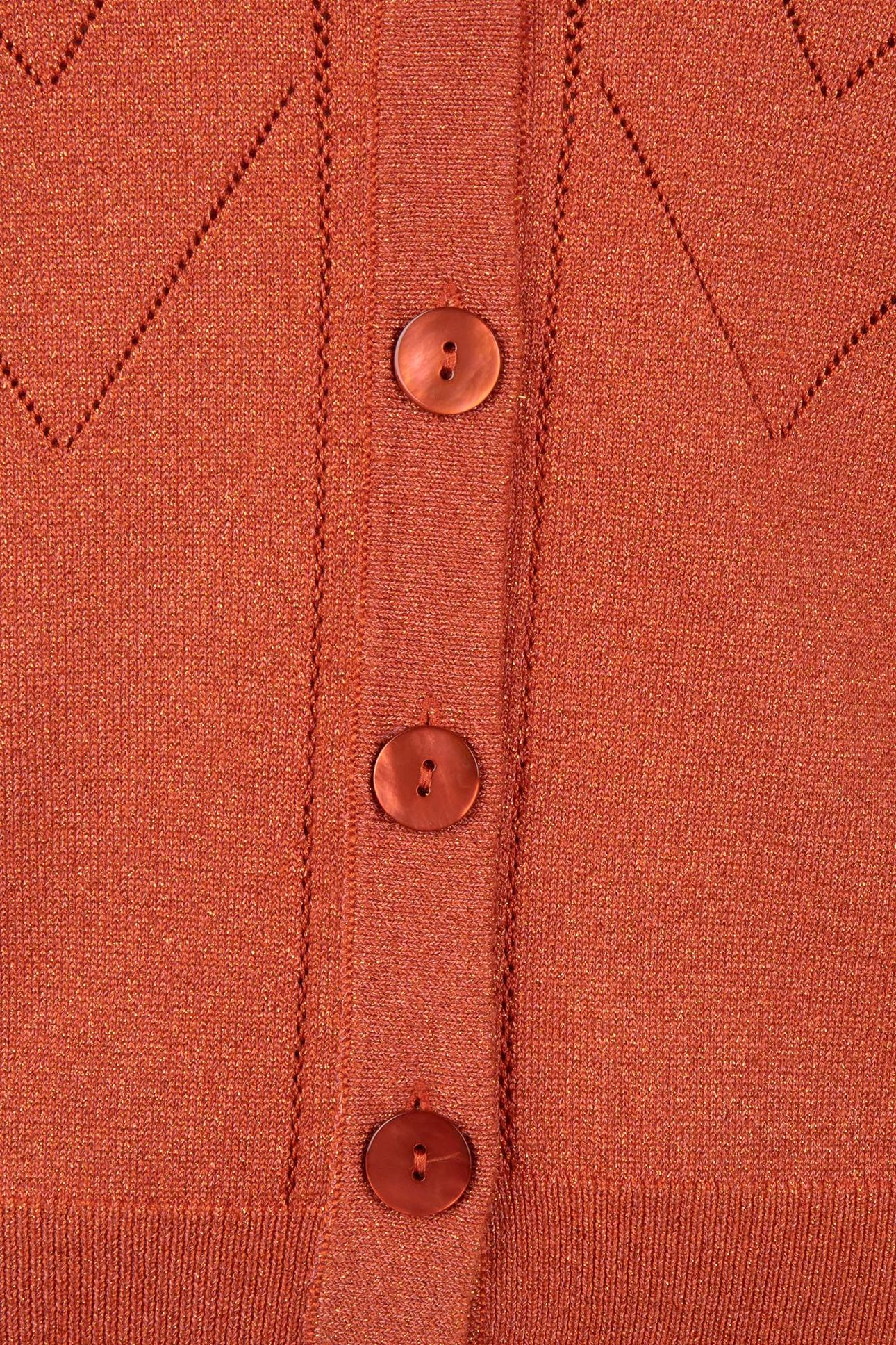 CARDIGAN LUREX RUST 5