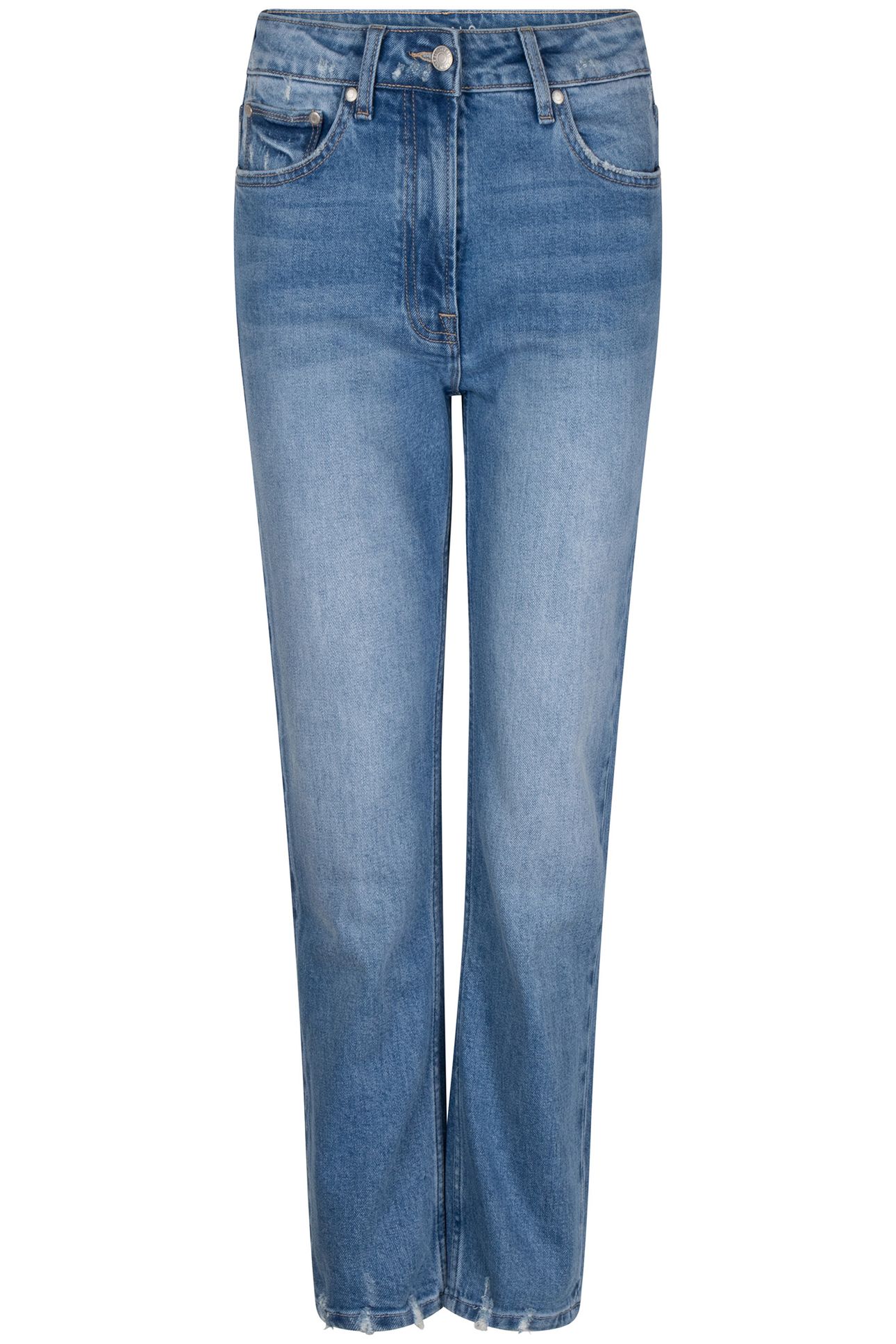 TROUSERS VINTAGE HIGH WAIST JEANS BLUE 4