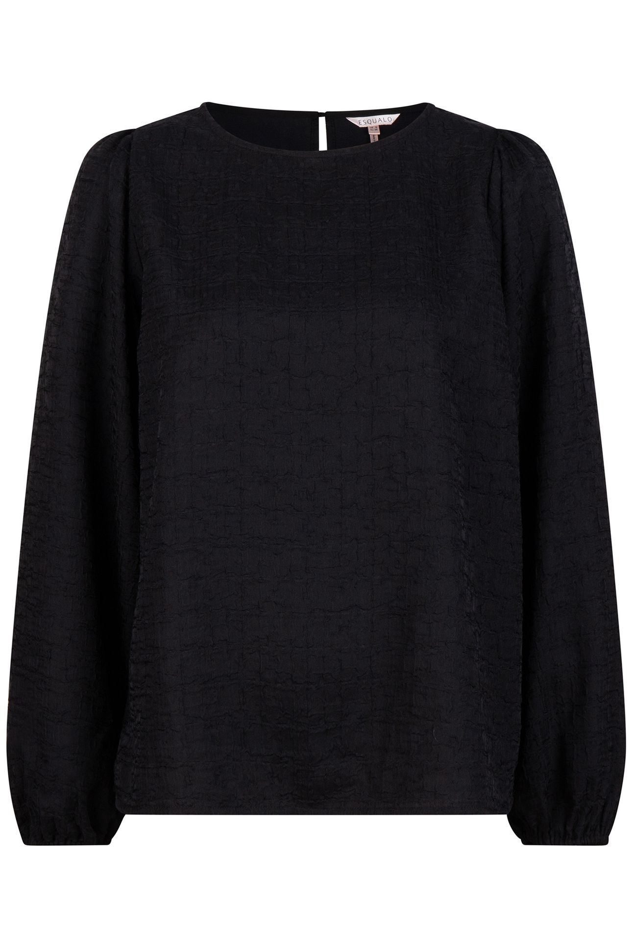 BLOUSE R-NECK BLACK 6