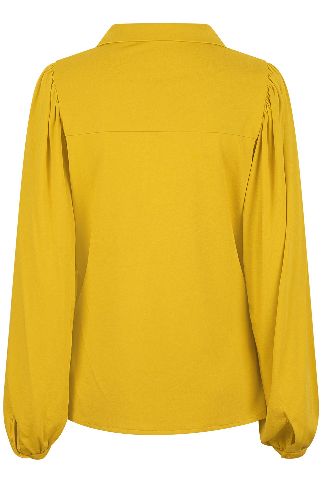 TOP MODAL V-NECK BUTTON OCHRE 4